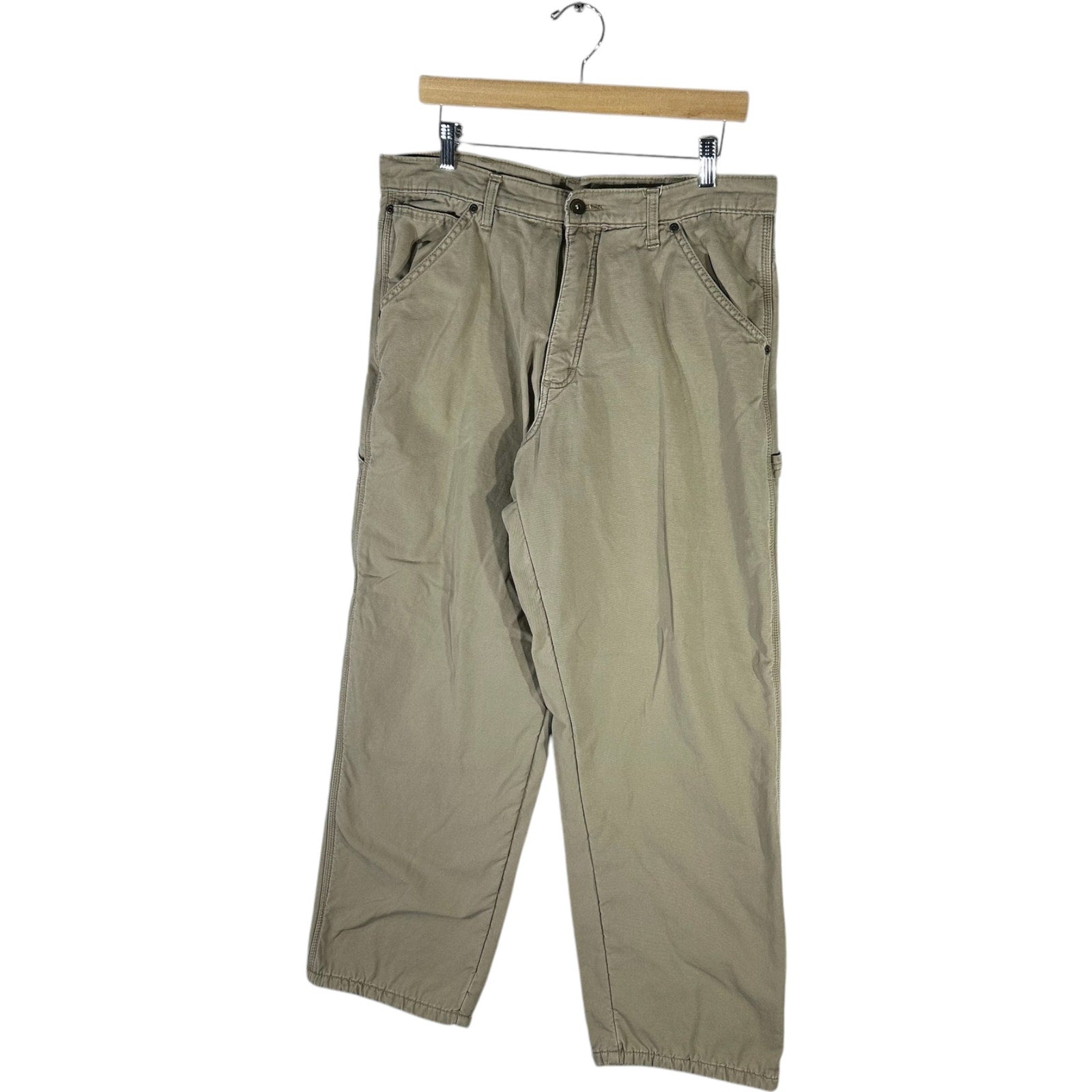 Collection of Wrangler Fleece Lined Carpenter Pants 34 x 32 in a gallery layout