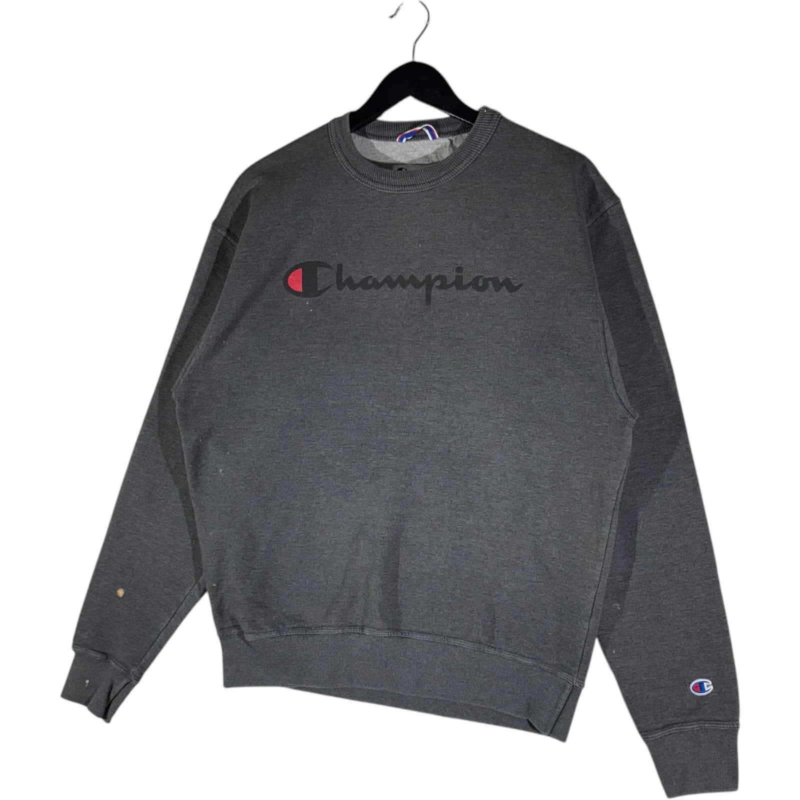 Collection of Champion Spellout Logo Crewneck in a gallery layout
