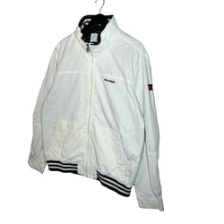 Collection of Y2K Tommy Hilfiger Full Zip Shell Jacket With Packable Hood in a gallery layout