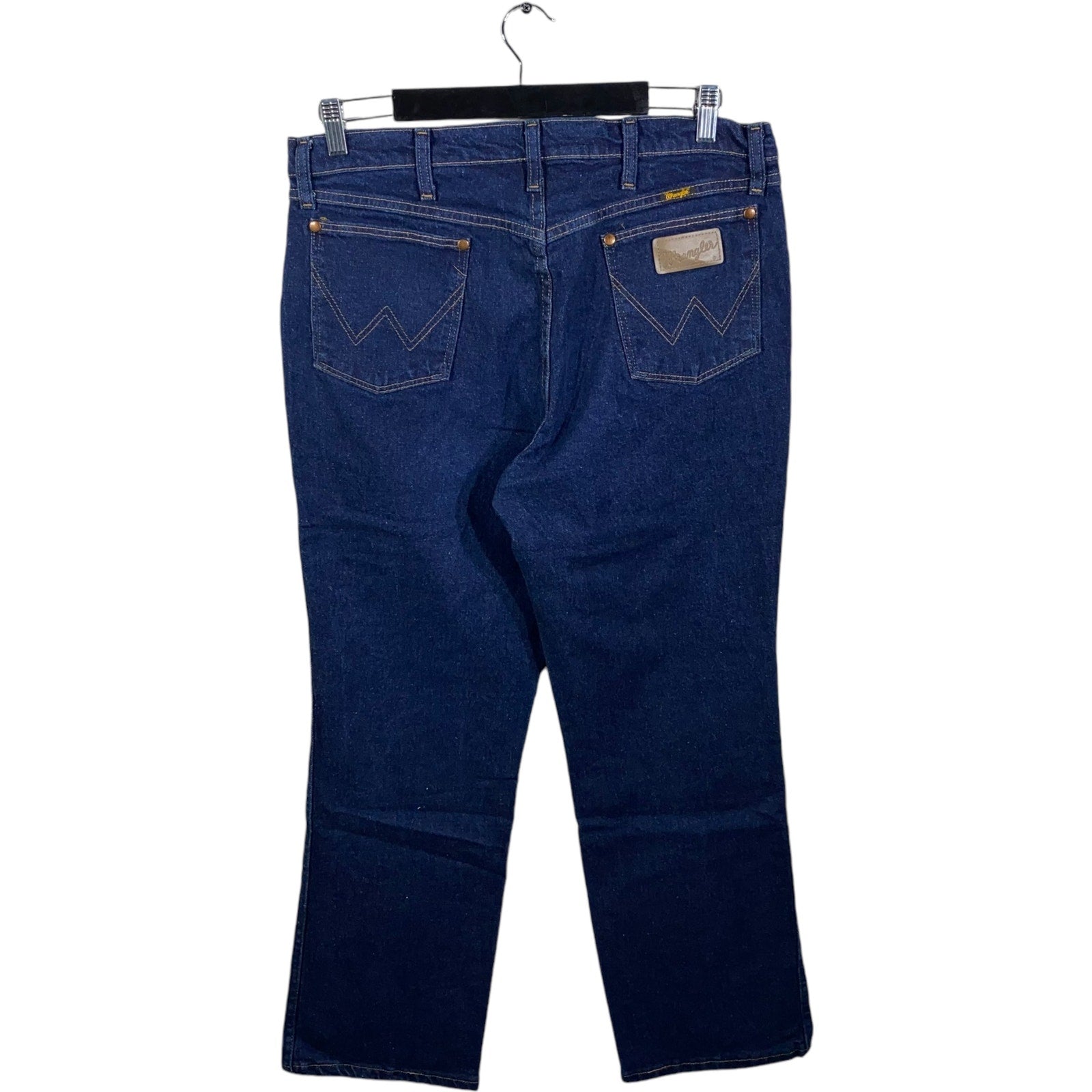 Collection of Wrangler 947 Straight Leg Denim Jeans 36 x 30 in a gallery layout