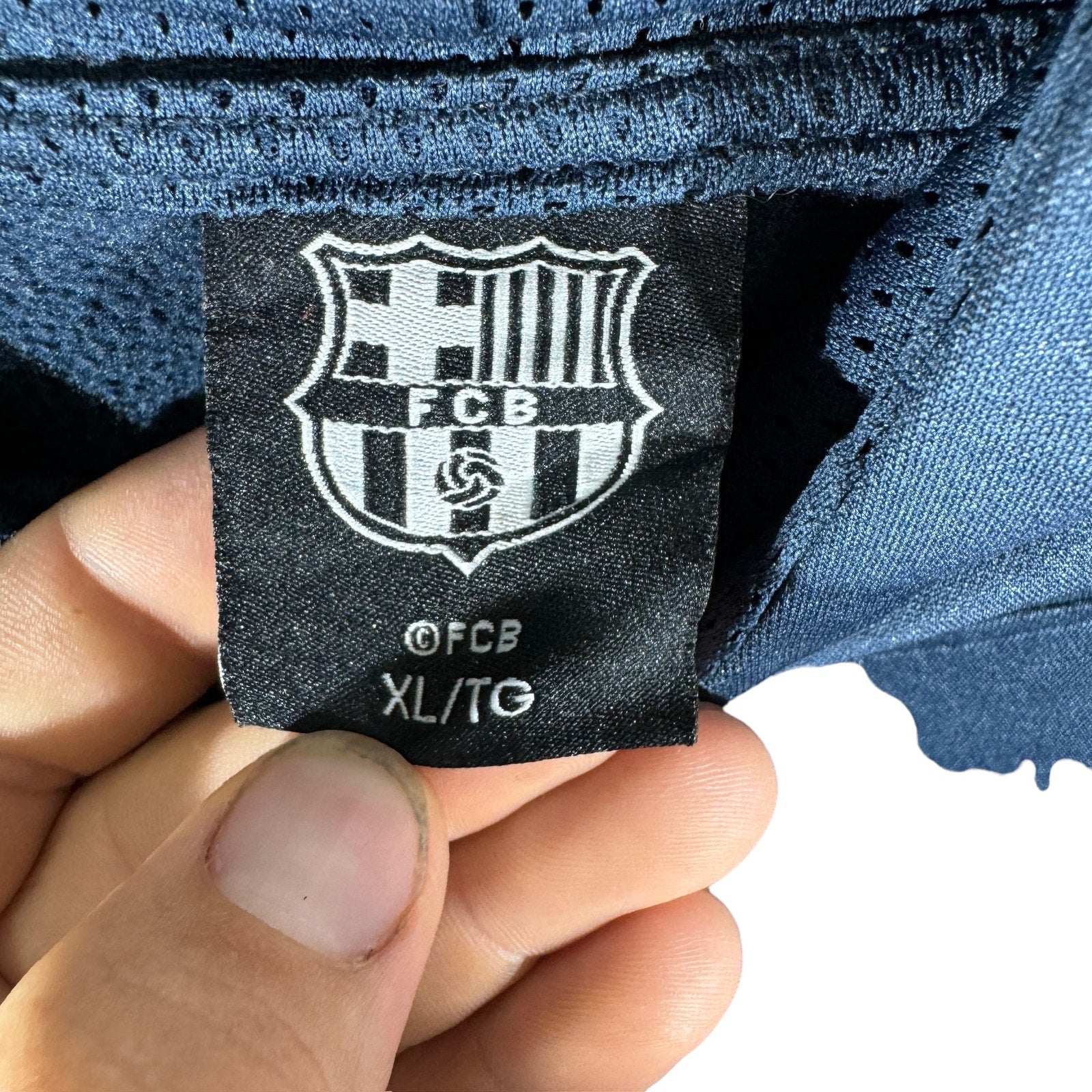 Collection of FC Barcelona Soccer Pullover Hoodie in a gallery layout