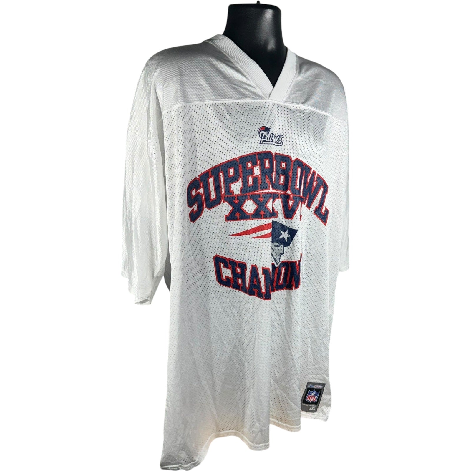 Collection of New England Patriots Super Bowl 36 Champions NFL Jersey in a gallery layout