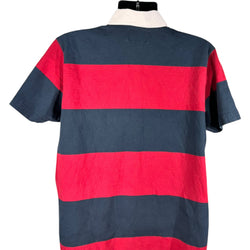 Collection of Abercrombie & Fitch Striped Short Sleeve Rugby in a gallery layout