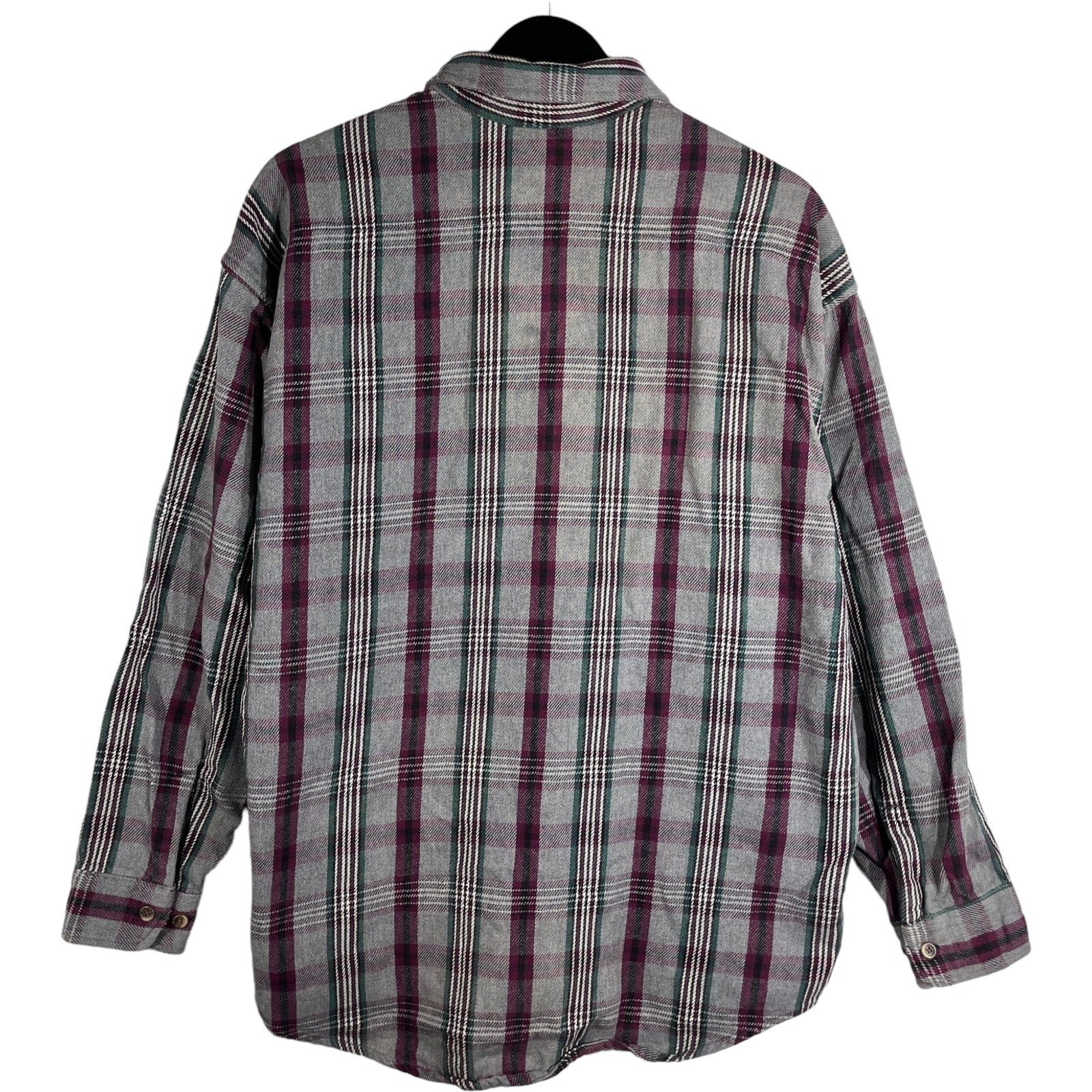 Collection of St. John's Bay Plaid Long Sleeve Flannel in a gallery layout