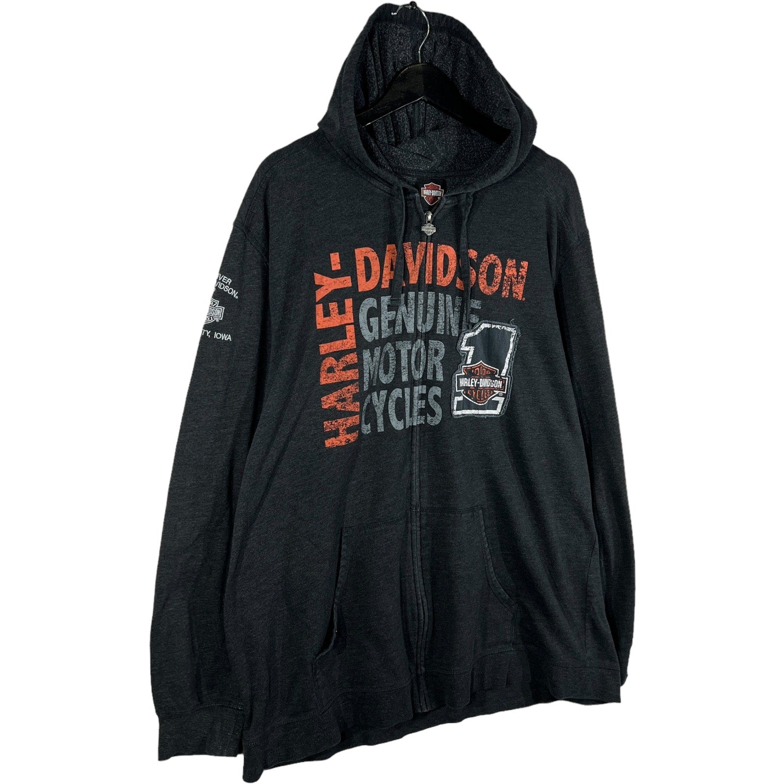 Collection of Harley Davidson Iowa Full Zip Hoodie in a gallery layout