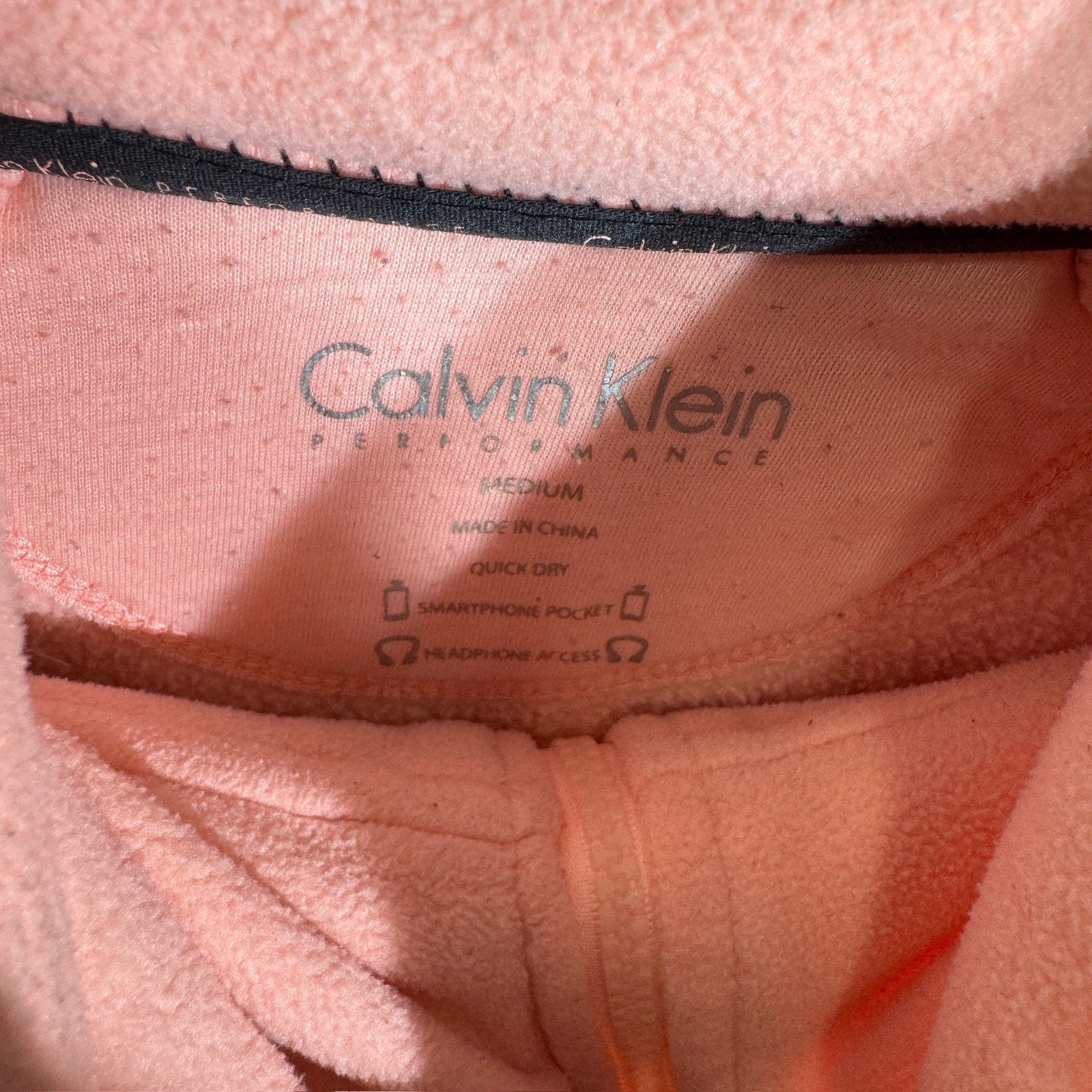 Collection of Calvin Klein Full Zip Fleece Jacket in a gallery layout