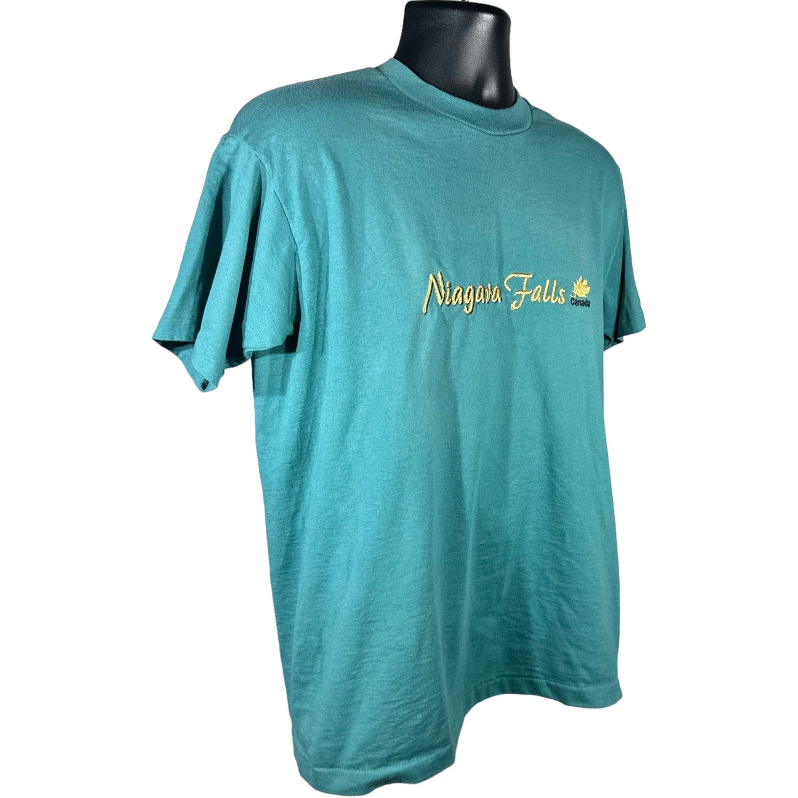 Collection of Niagara Falls Canada Embroidered Short Sleeve Tee in a gallery layout