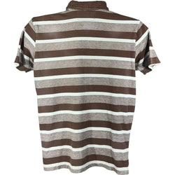 Collection of Abercrombie & Fitch Striped Short Sleeve Polo in a gallery layout