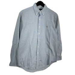 Collection of Vintage Ralph Lauren Chambray Dress Shirt in a gallery layout