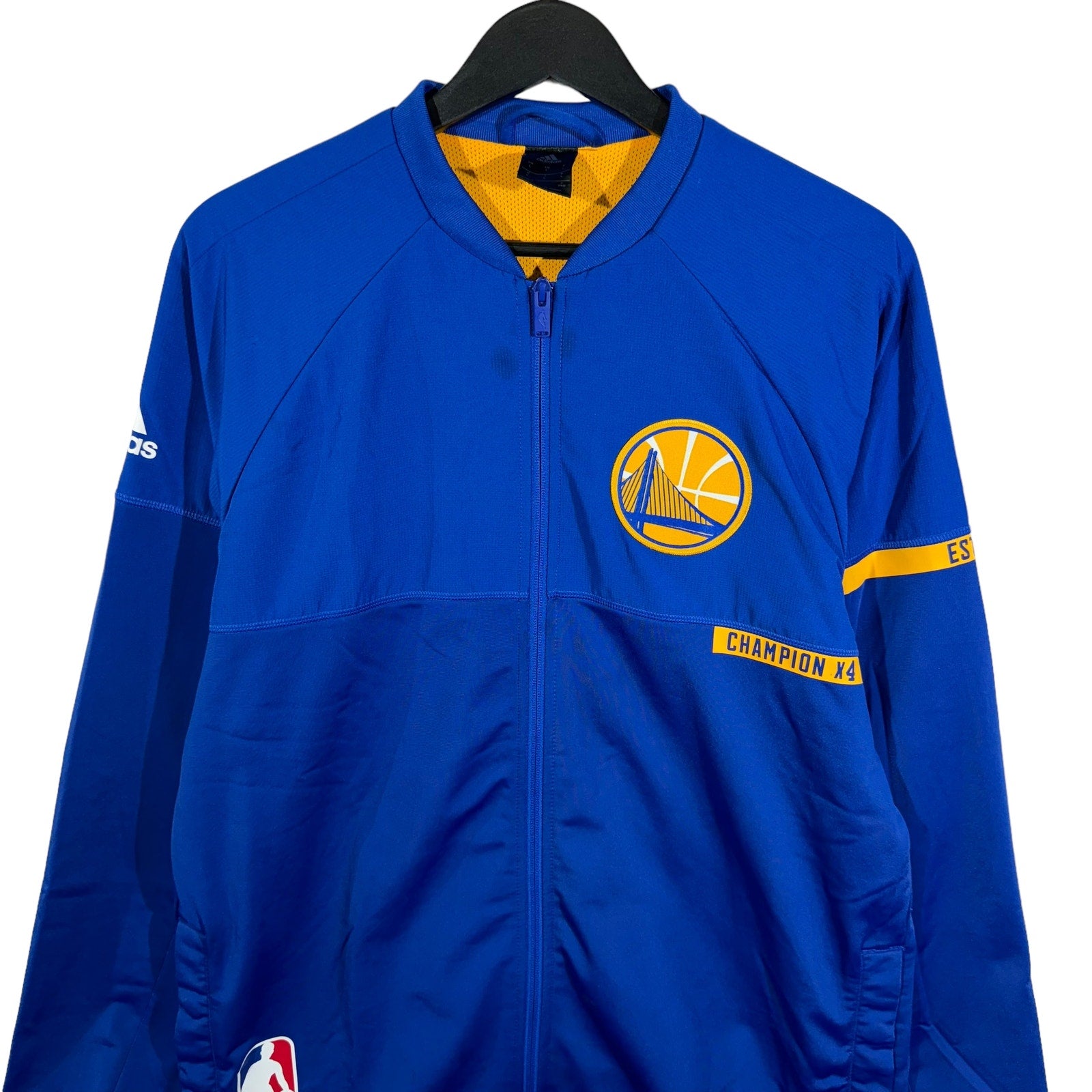 Collection of Golden State Warriors Adidas Jacket in a gallery layout