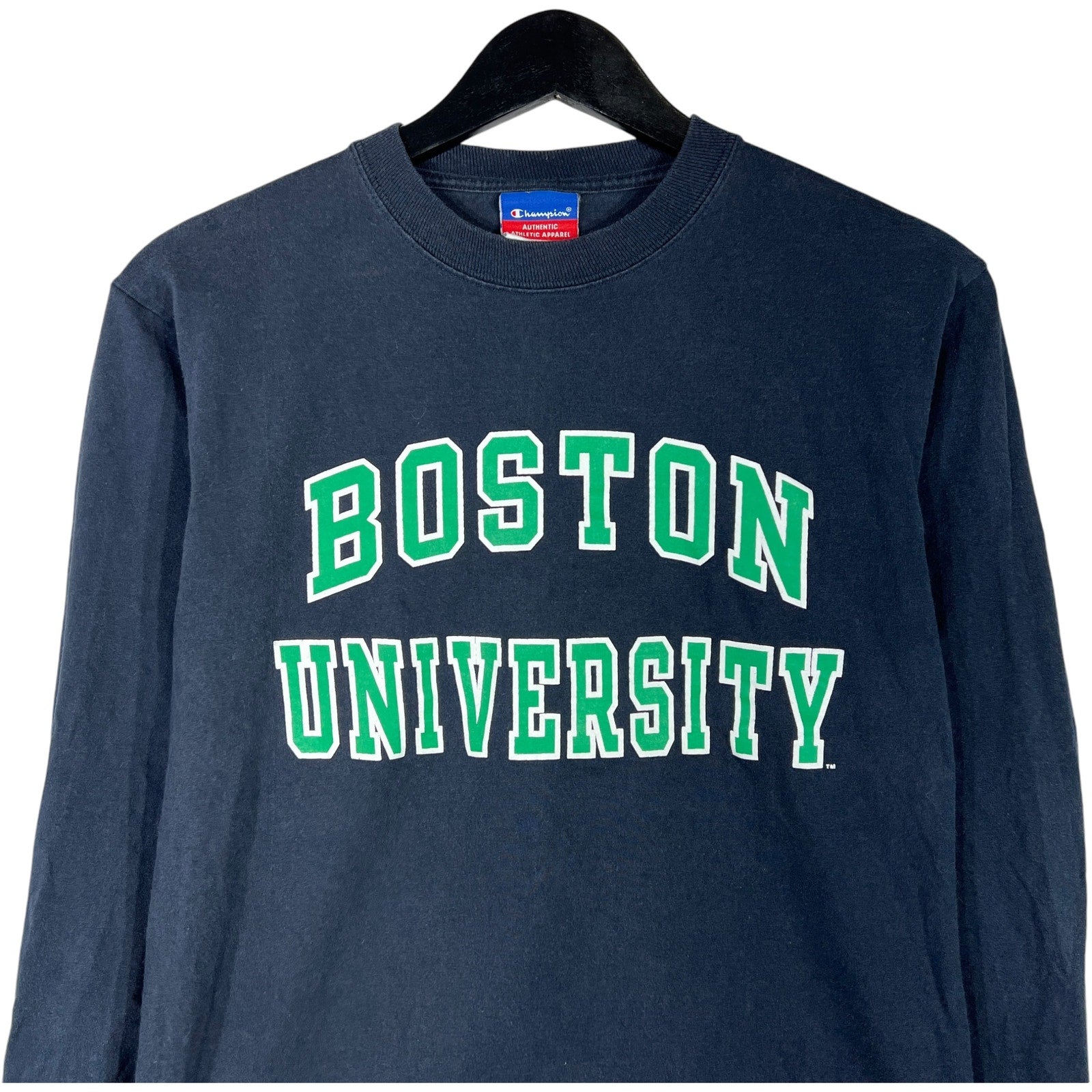 Collection of Champion Boston University Spellout Pullover Crewneck in a gallery layout