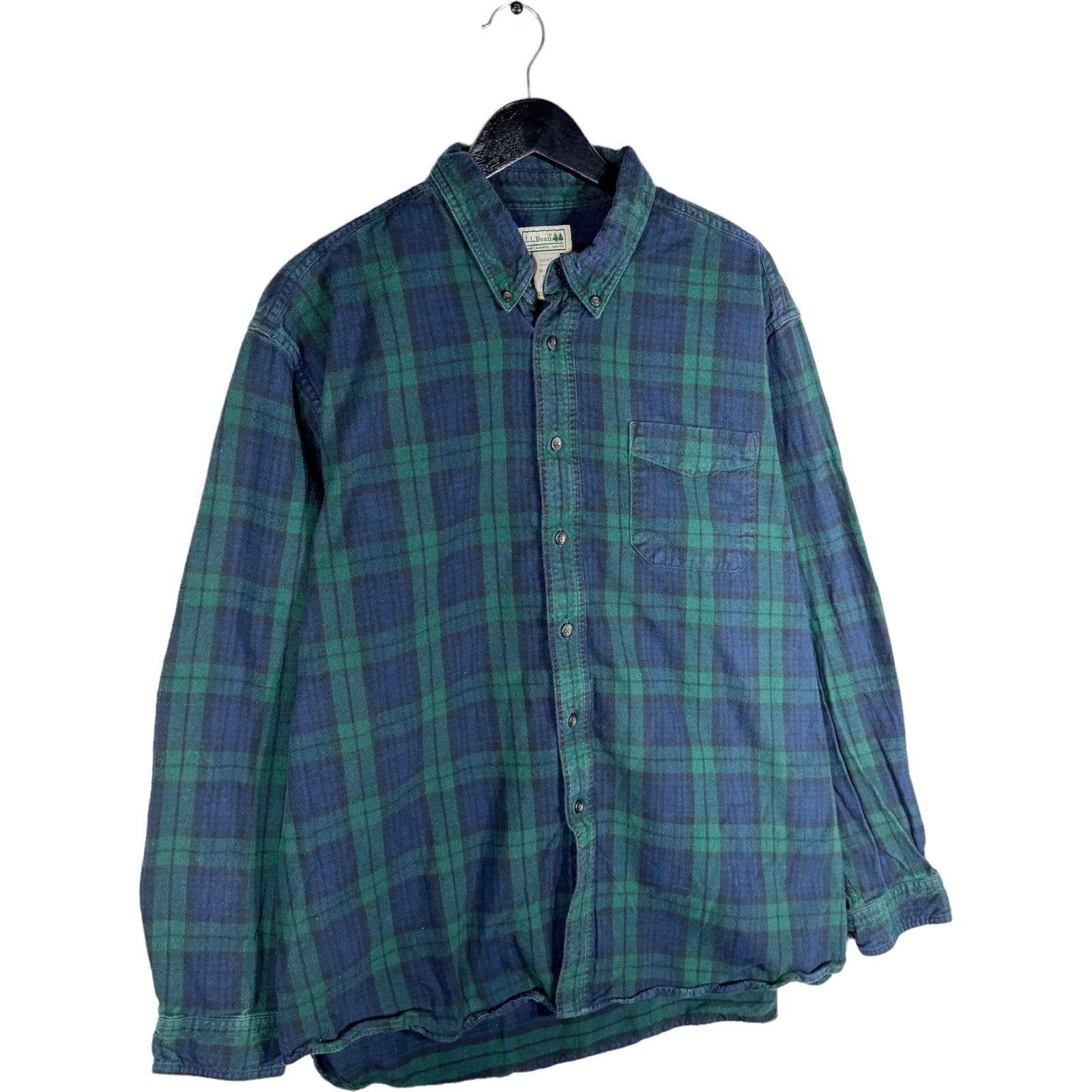 Collection of L.L. Bean Long Sleeve Plaid Flannel in a gallery layout