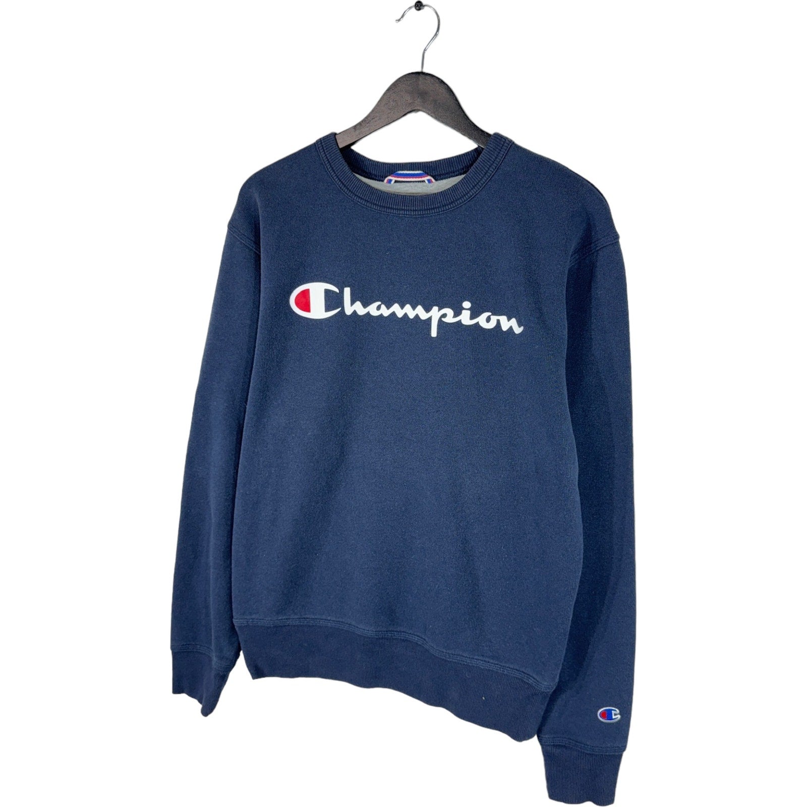 Collection of Champion Spellout Crewneck in a gallery layout