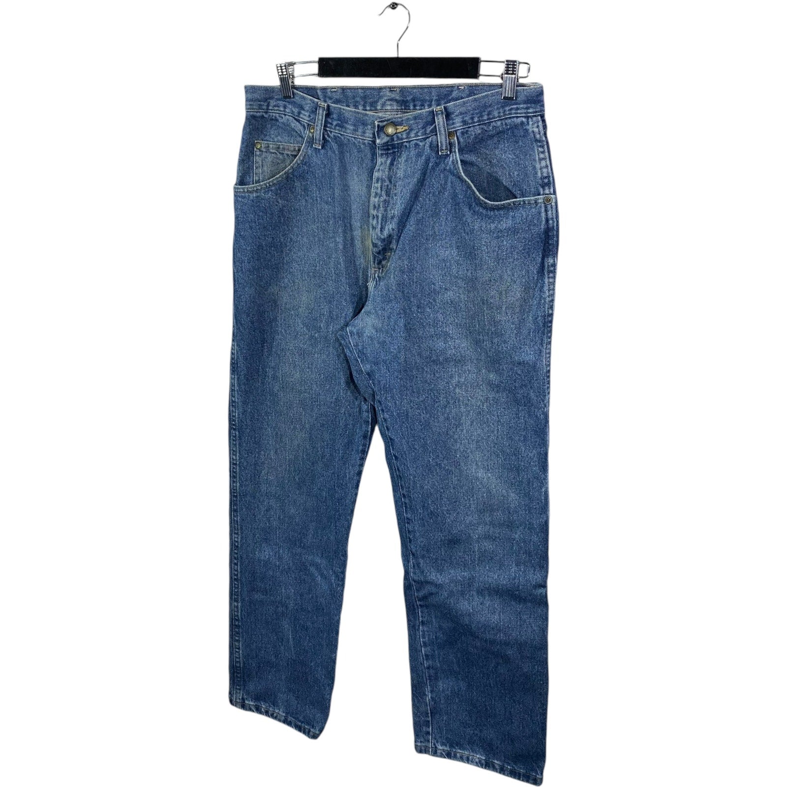 Collection of Wrangler Denim Straight Leg Jeans in a gallery layout