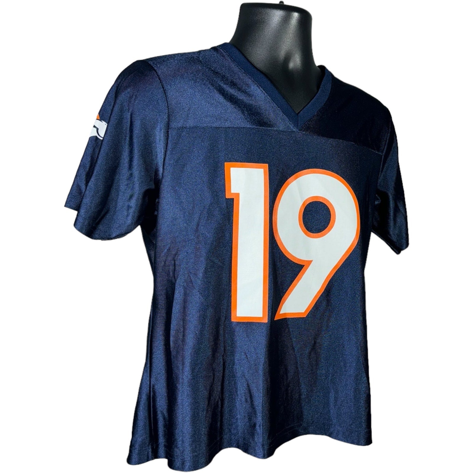 Collection of Women's Denver Broncos #19 Eddie Royal NFL Jersey in a gallery layout
