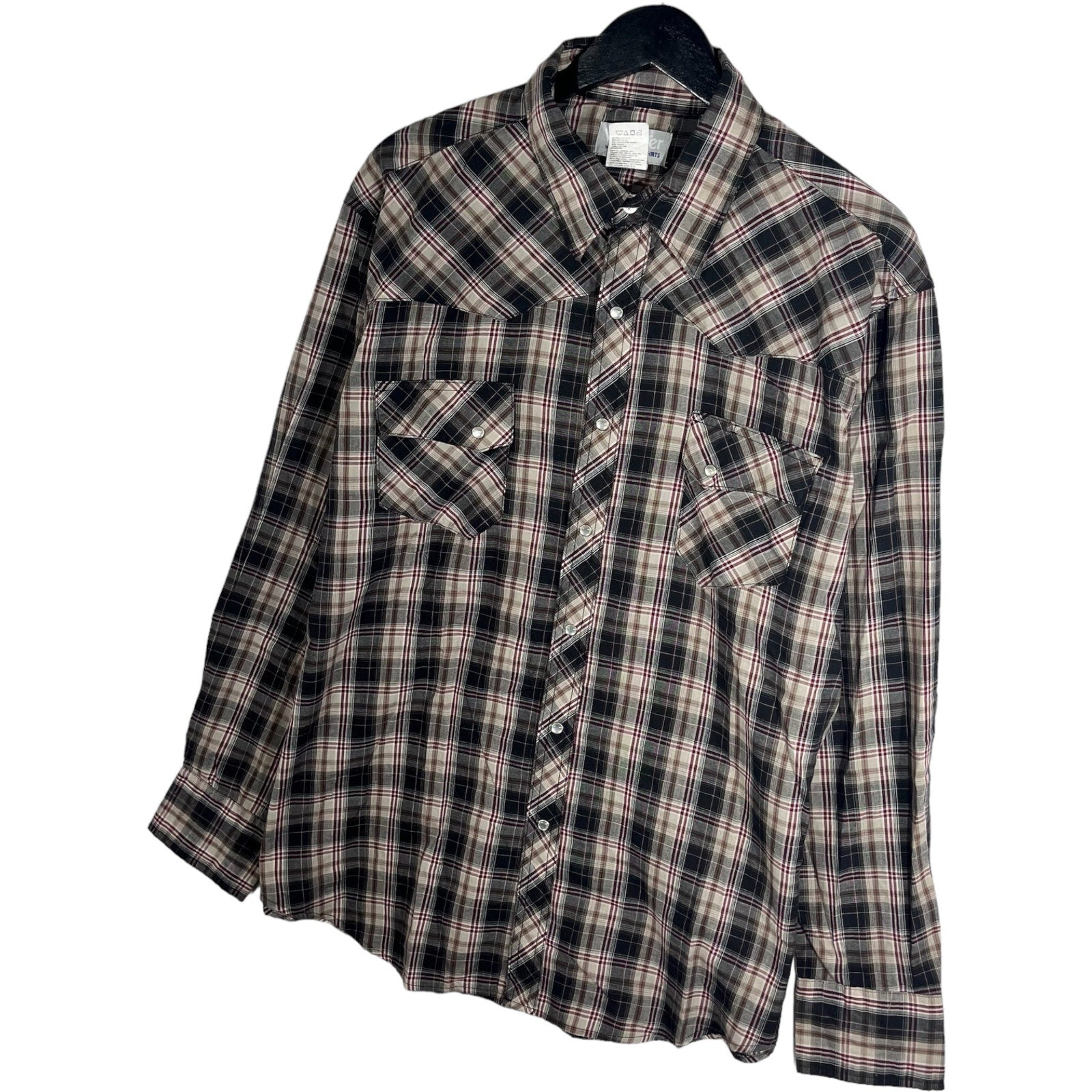 Collection of Wrangler Wrancher Long Sleeve Flannel in a gallery layout