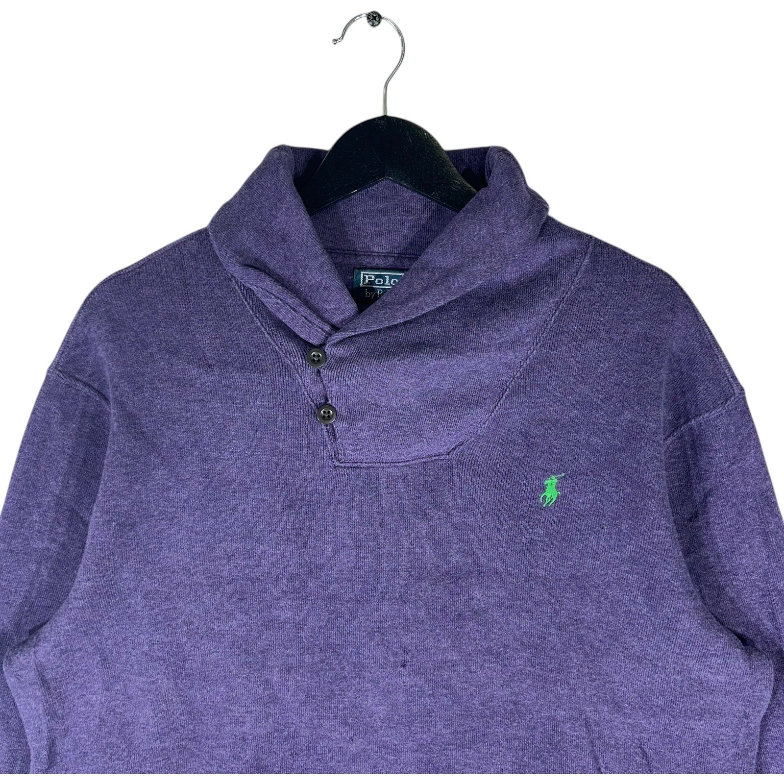 Collection of Polo Ralph Lauren Shawl Collar Sweater in a gallery layout