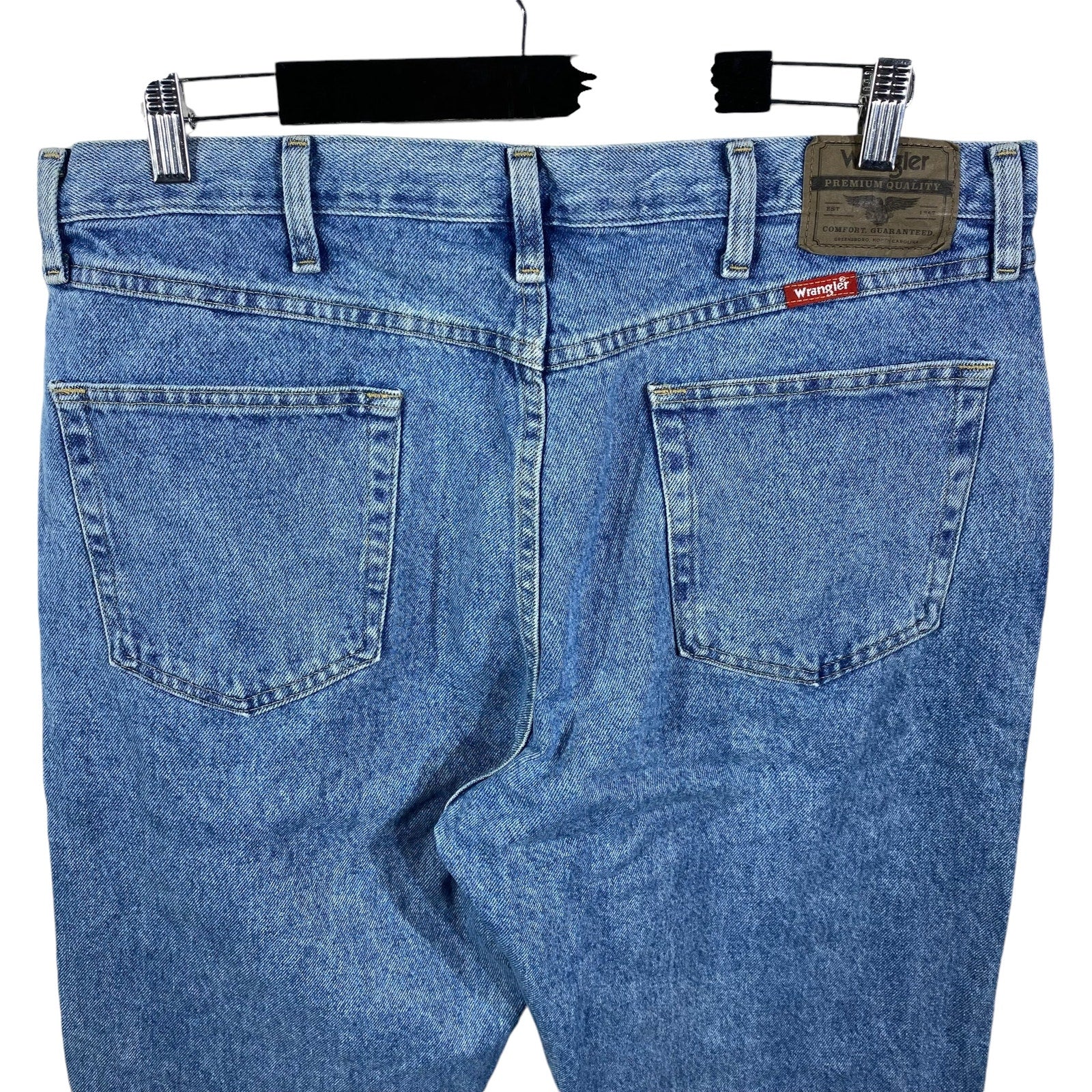 Collection of Wrangler Denim Straight Leg Jeans in a gallery layout