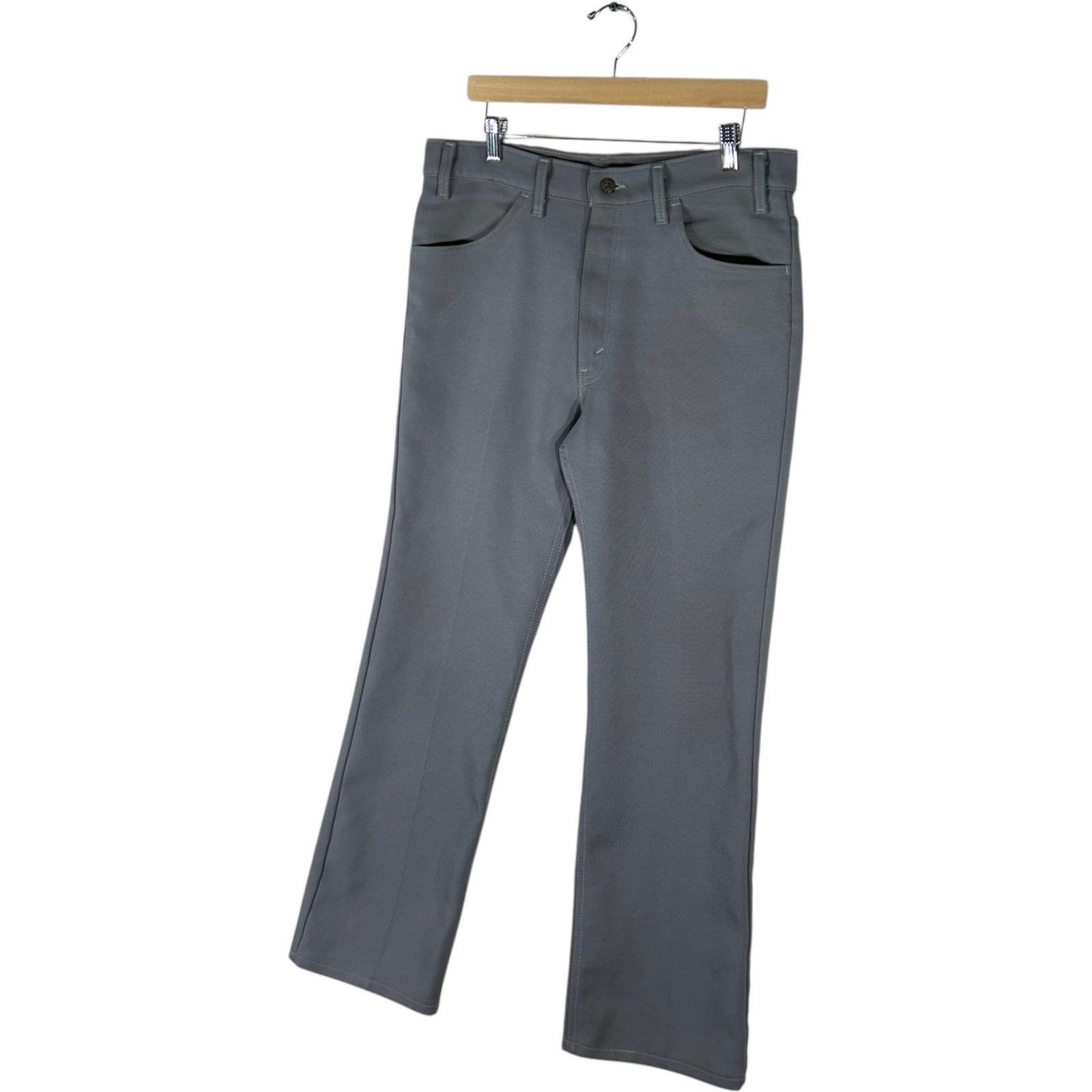 Collection of Vintage Levi's Black Tag Dacron Straight Leg Pants 35x30 in a gallery layout