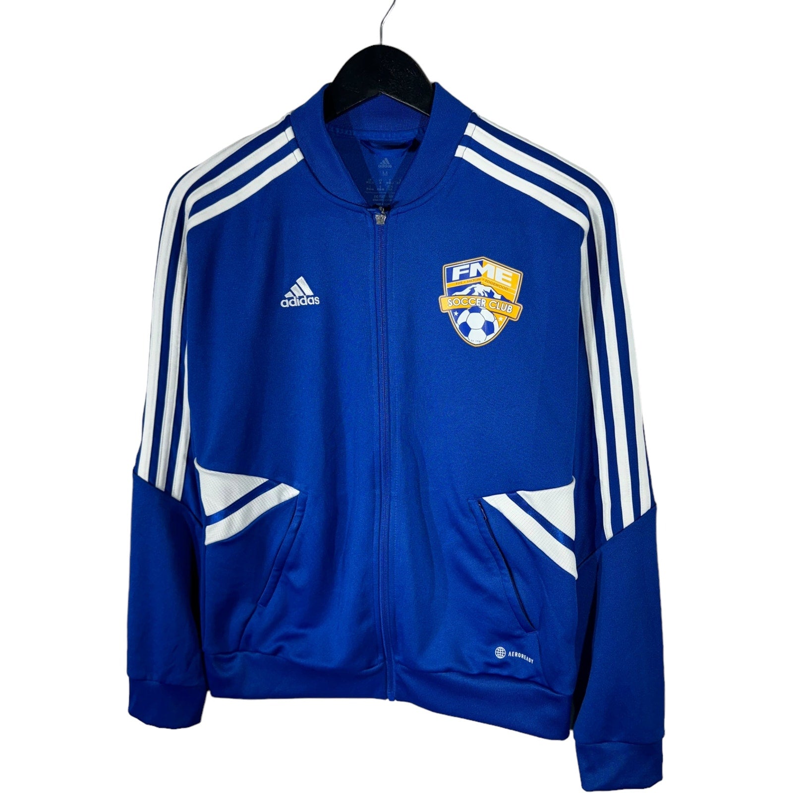 Collection of Adidas FME Soccer Club Full Zip Light Jacket in a gallery layout
