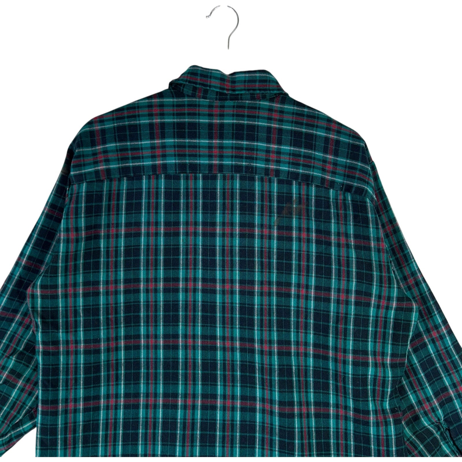 Collection of Van Heusen Winterweights Plaid Button-Up Flannel in a gallery layout