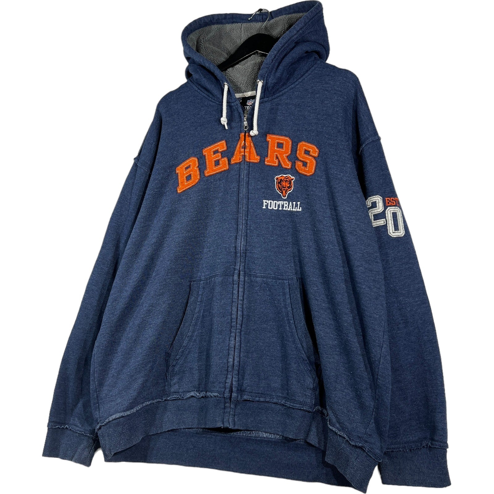 Collection of NFL Chicago Bears Spellout Full Zip Hoodie in a gallery layout