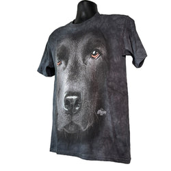 Collection of Delta Apparel Black Dog Tie Dye Tee in a gallery layout