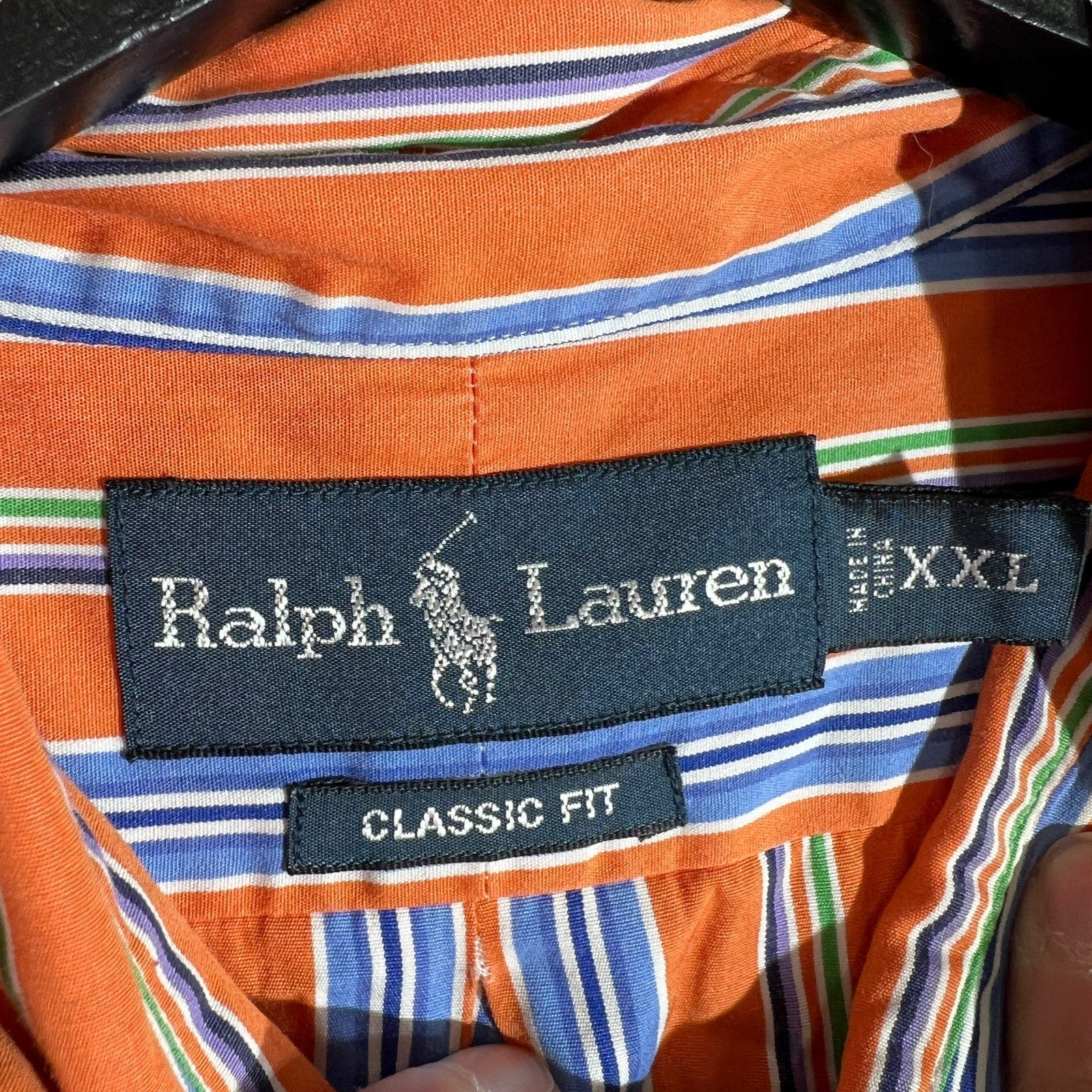 Collection of Ralph Lauren Classic fit Stripe Long Sleeve Button Down in a gallery layout