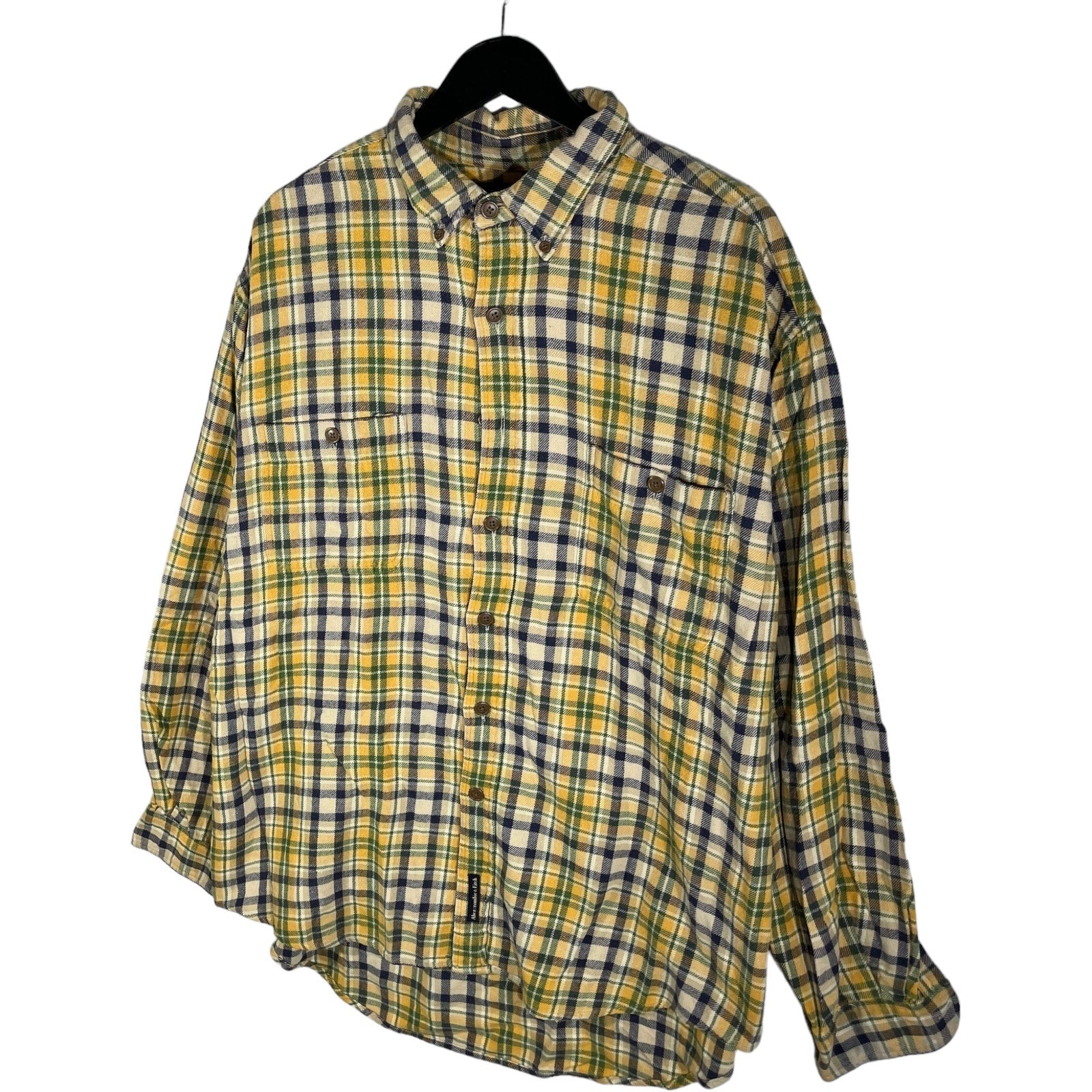 Collection of Abercrombie & Fitch Plaid Long Sleeve Flannel in a gallery layout