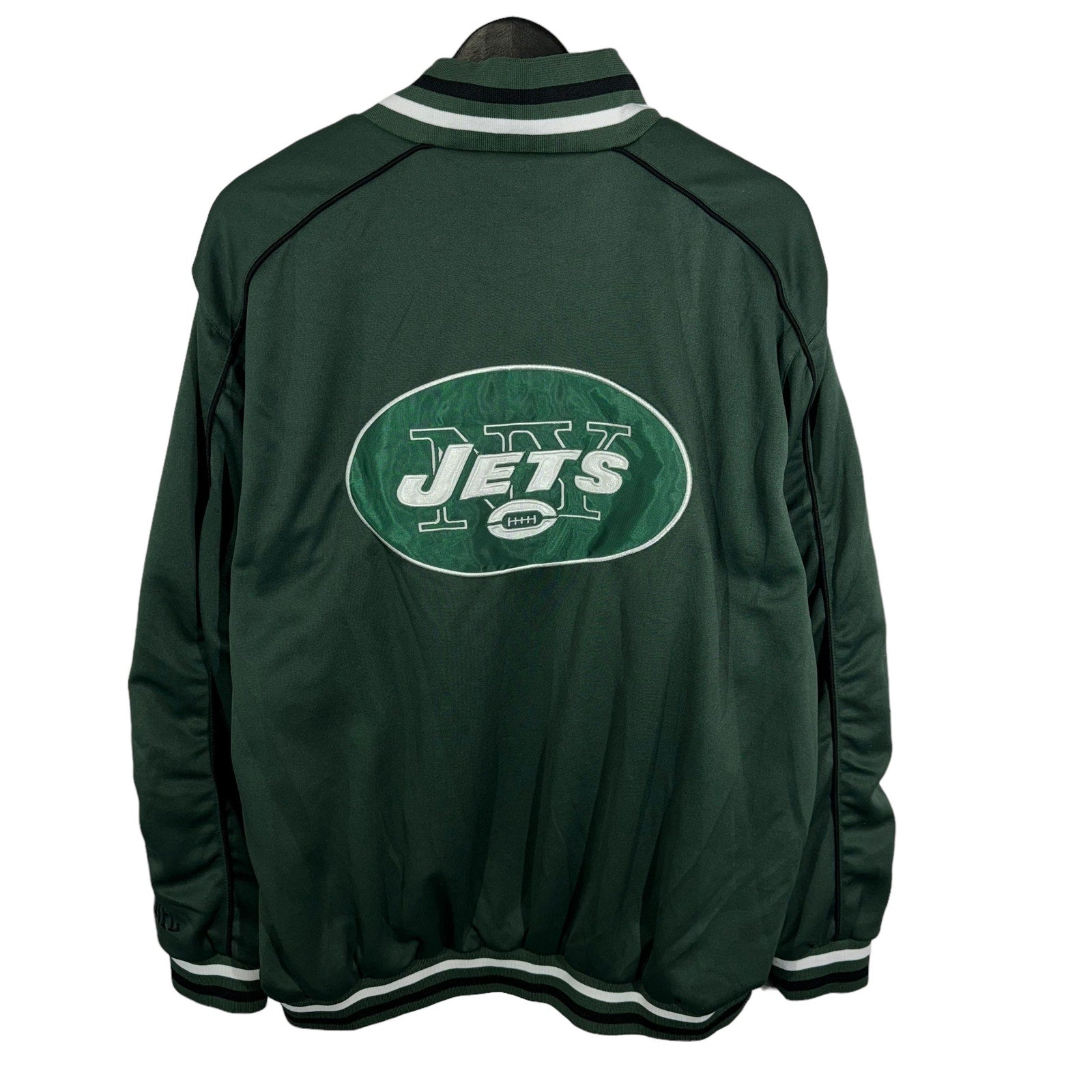 Collection of NFL New York Jets Spell Out Full Zip Jacket in a gallery layout