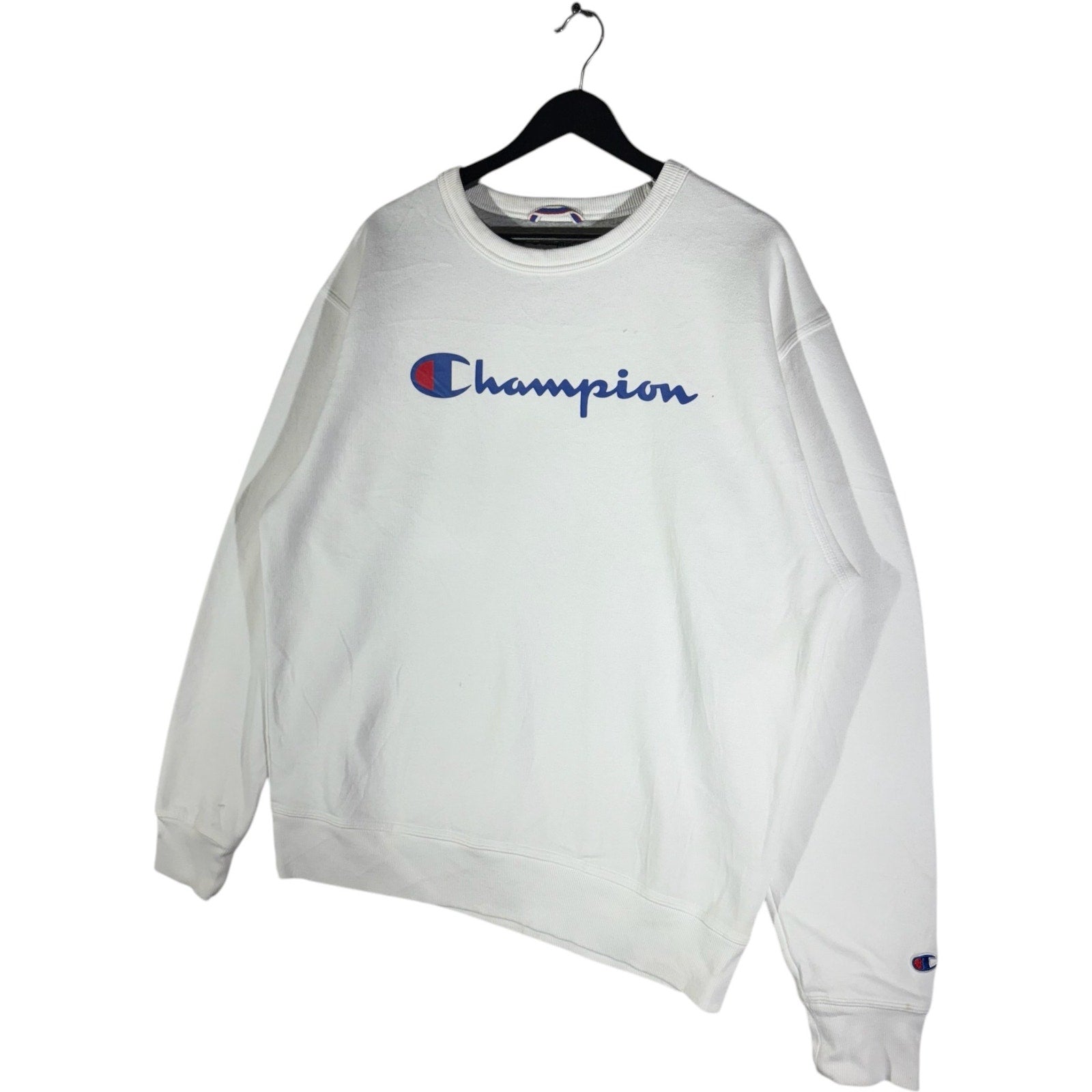 Collection of Champion Logo Spellout Crewneck in a gallery layout