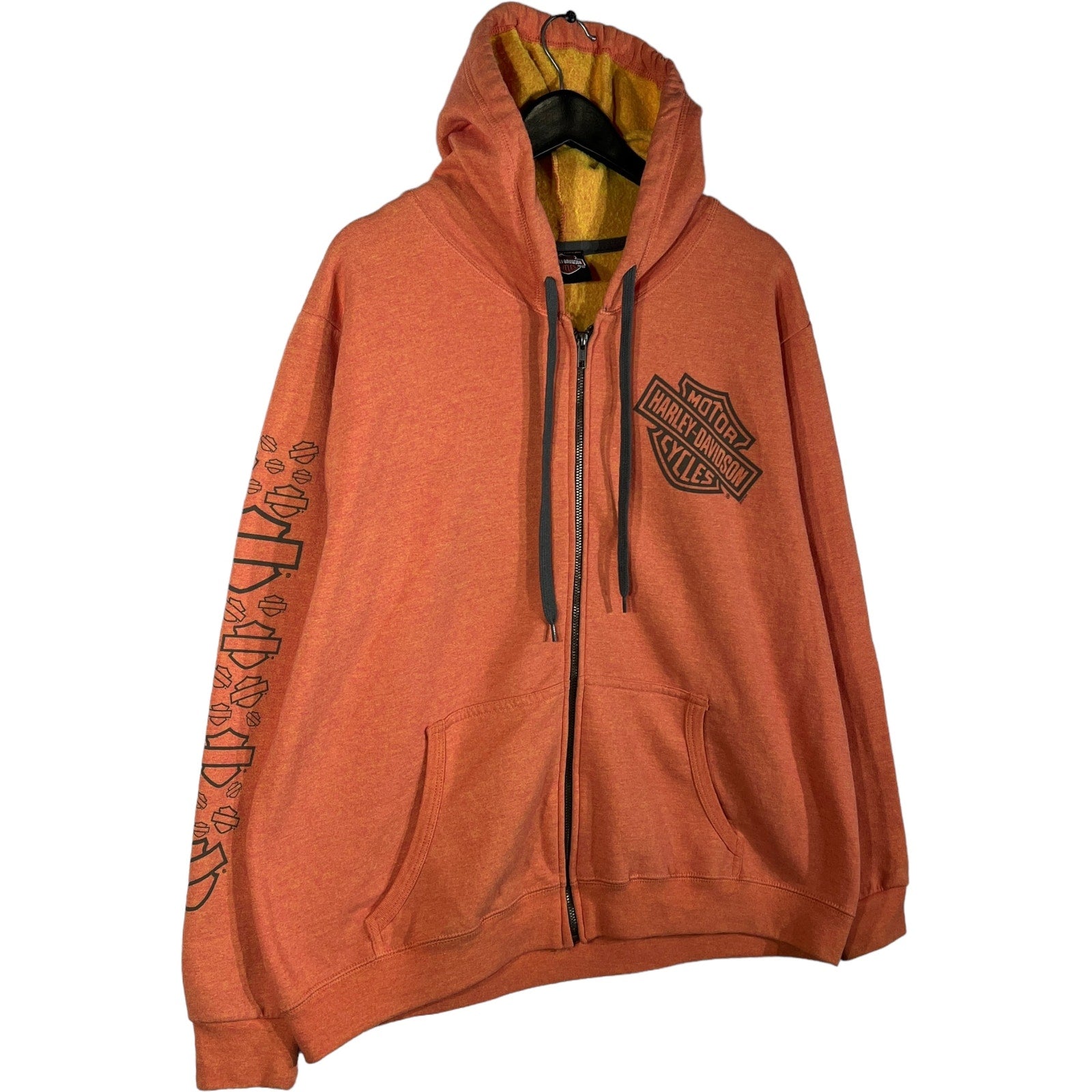 Collection of Harley Davidson Angel Wings Full Zip Hoodie in a gallery layout