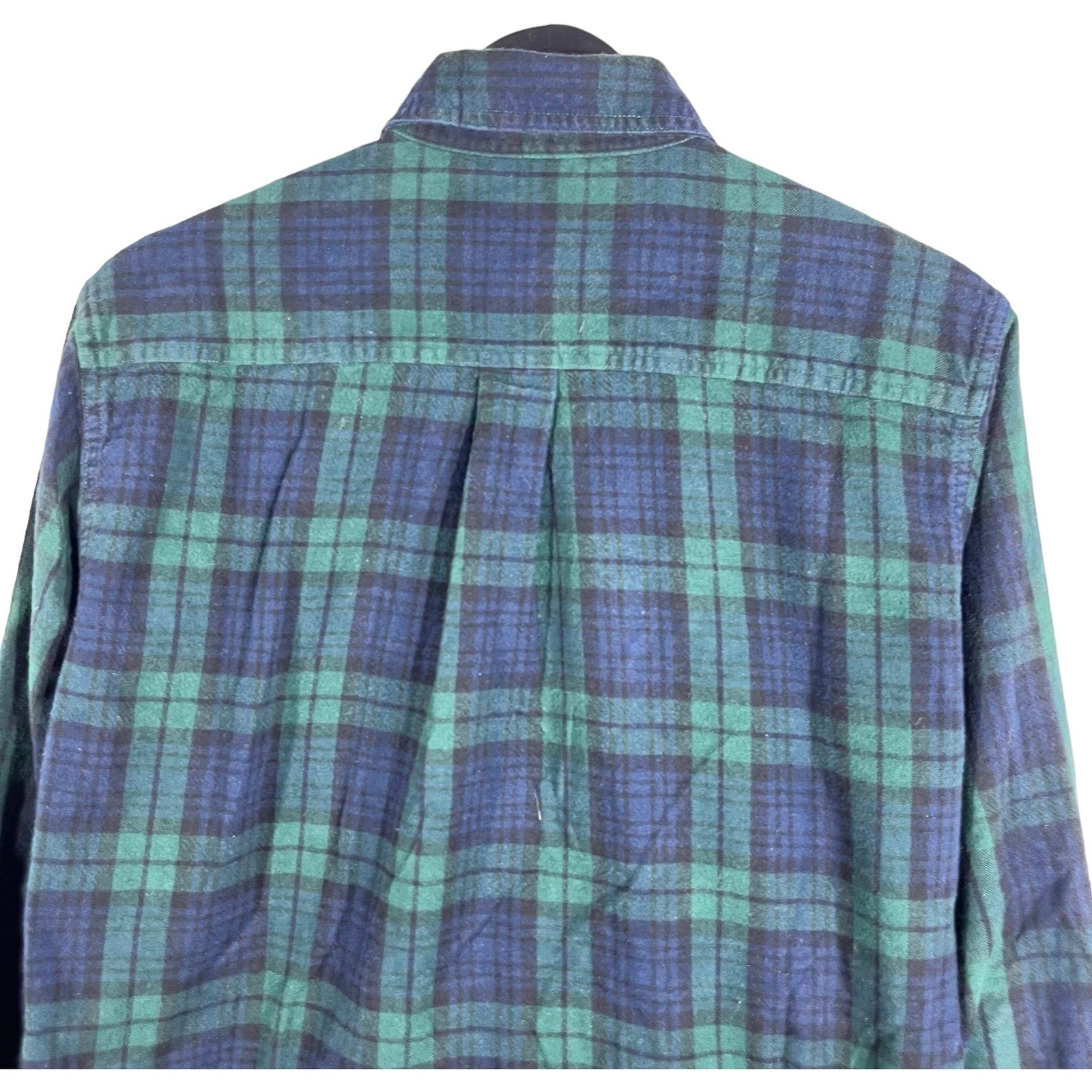 Collection of L.L. Bean Plaid Long Sleeve Flannel in a gallery layout