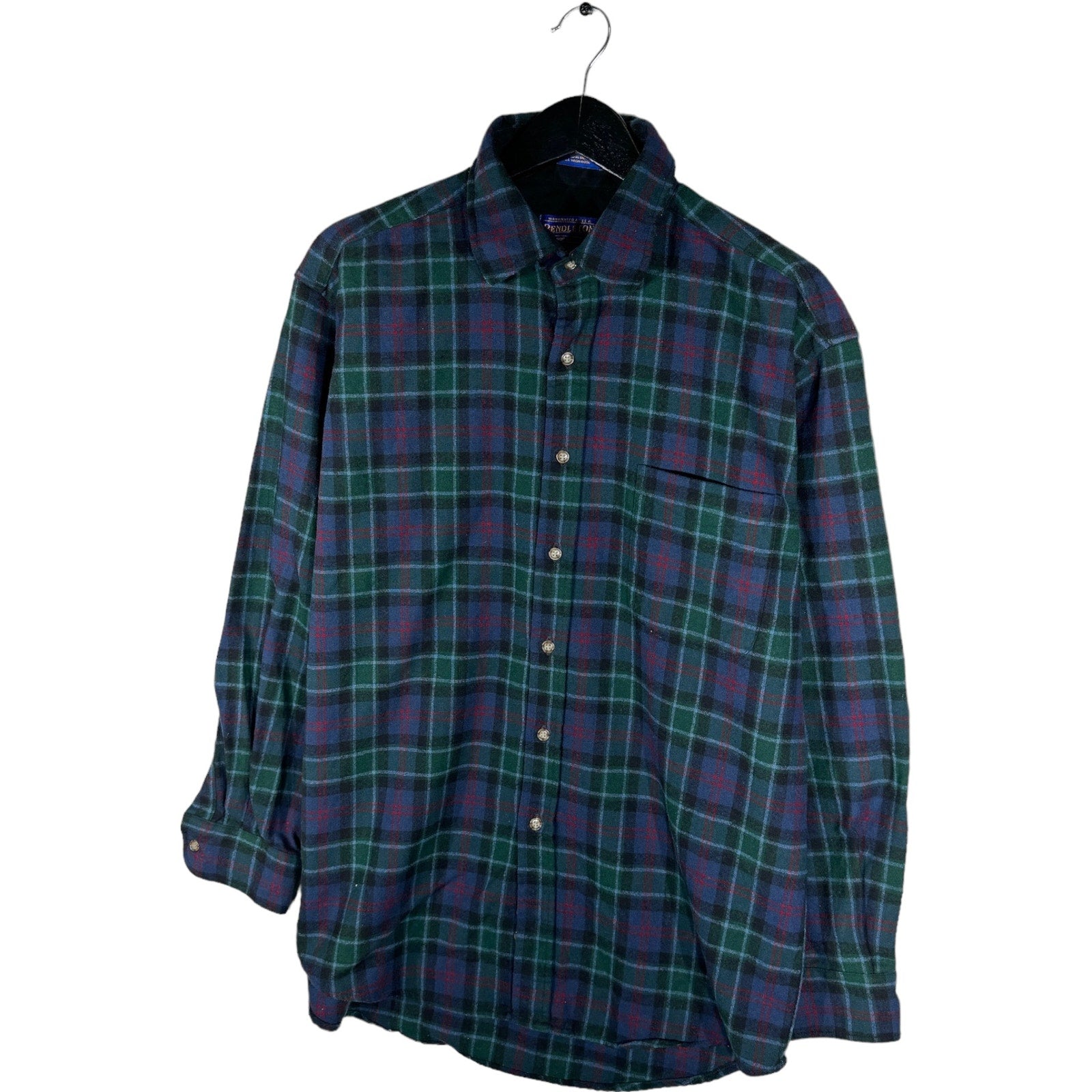 Collection of Pendleton Long Sleeve Plaid Flannel in a gallery layout