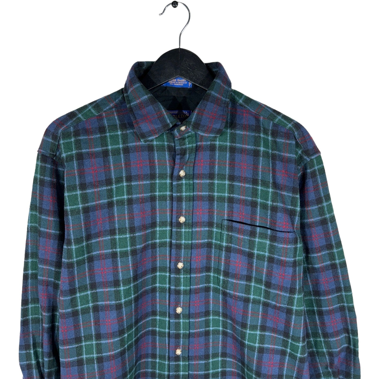 Collection of Pendleton Long Sleeve Plaid Flannel in a gallery layout