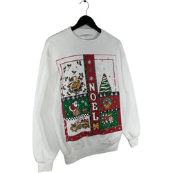 Collection of Vintage Hanes "Noel" Christmas Crewneck in a gallery layout