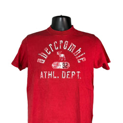 Collection of Womens Abercrombie & Fitch "Athl. Dept" Spellout Tee in a gallery layout