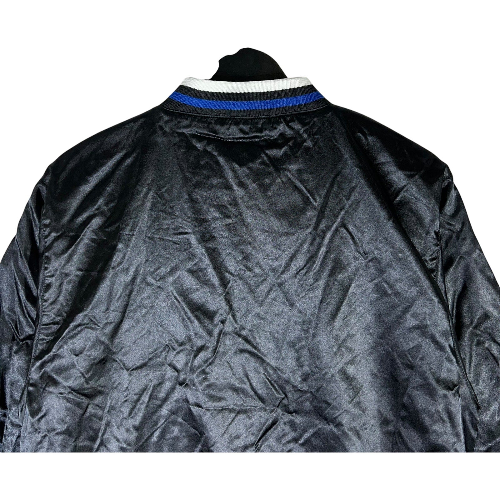 Collection of Vintage Youth Mighty Mac Sports New York Mets Satin Jacket in a gallery layout