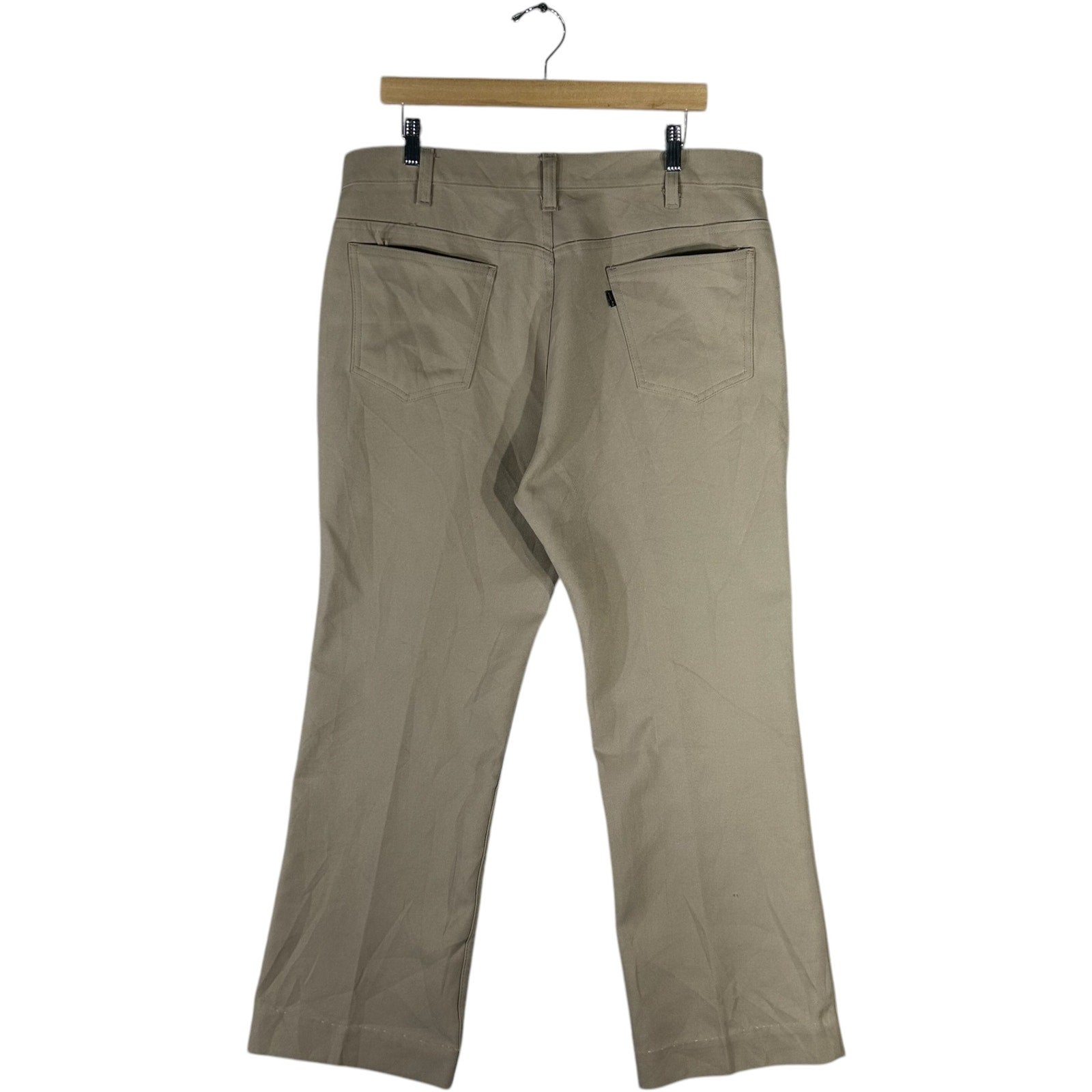 Collection of Vintage Levi's 100% Dacron Polyester Chino Pants 37x28 in a gallery layout
