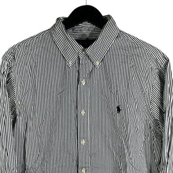 Collection of Ralph Lauren Slim Fit Striped Long Sleeve Dress Shirt in a gallery layout