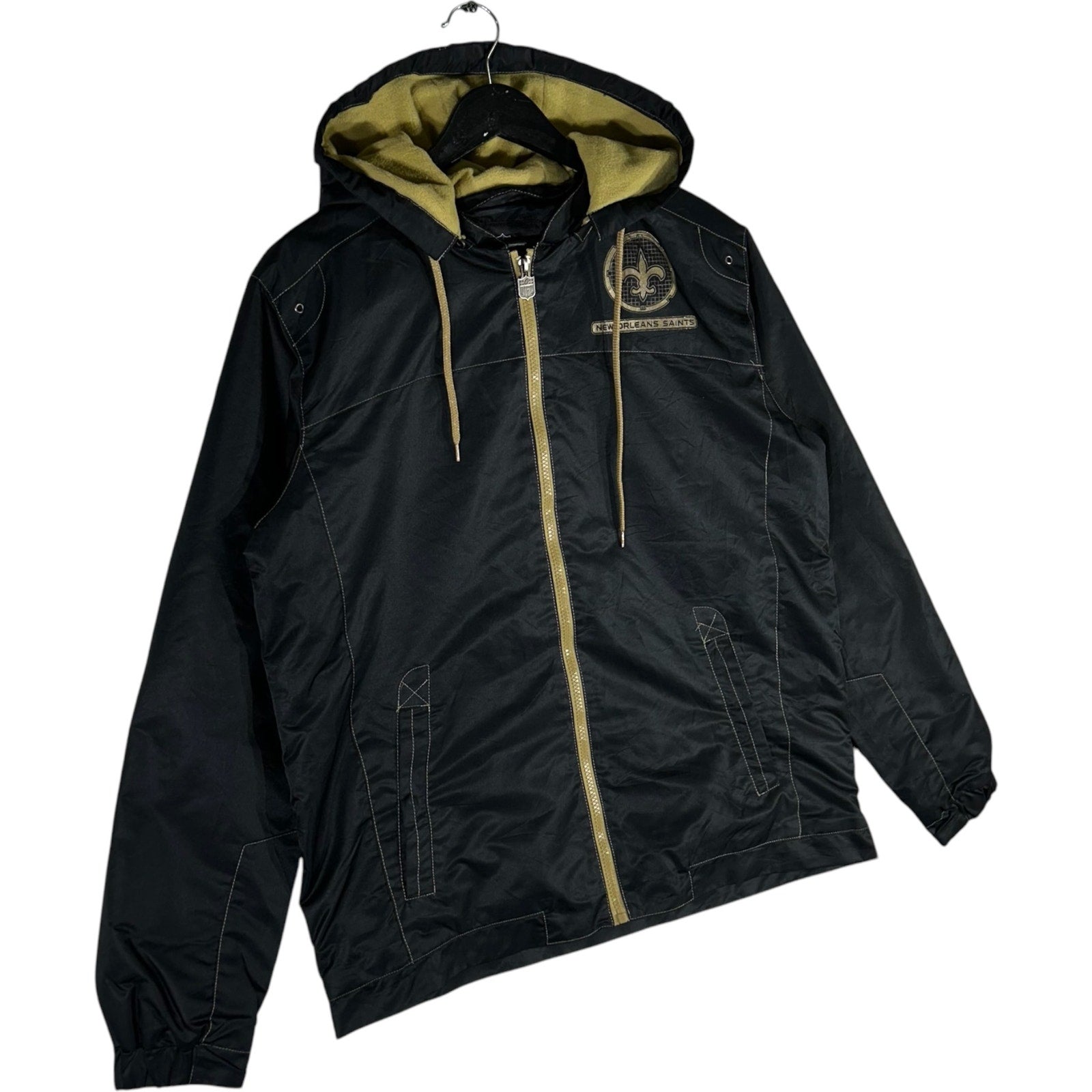 Collection of New Orleans Saints Logo Full Zip NFL Jacket in a gallery layout