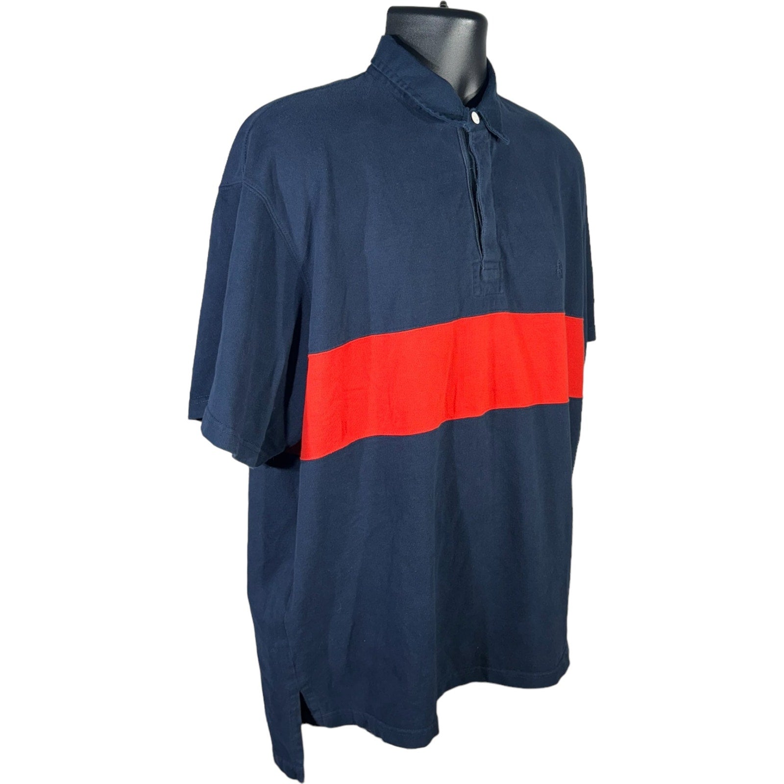 Collection of Vintage Polo Ralph Lauren Single Stripe Short Sleeve Polo in a gallery layout