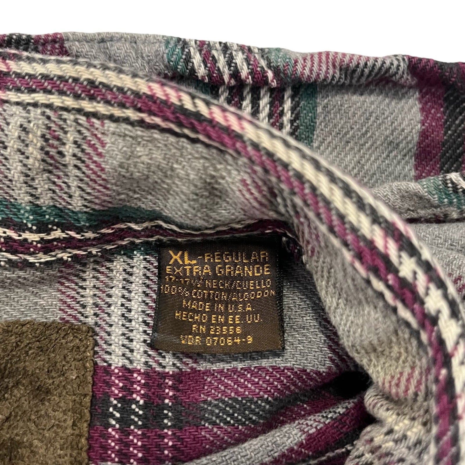 Collection of St. John's Bay Plaid Long Sleeve Flannel in a gallery layout