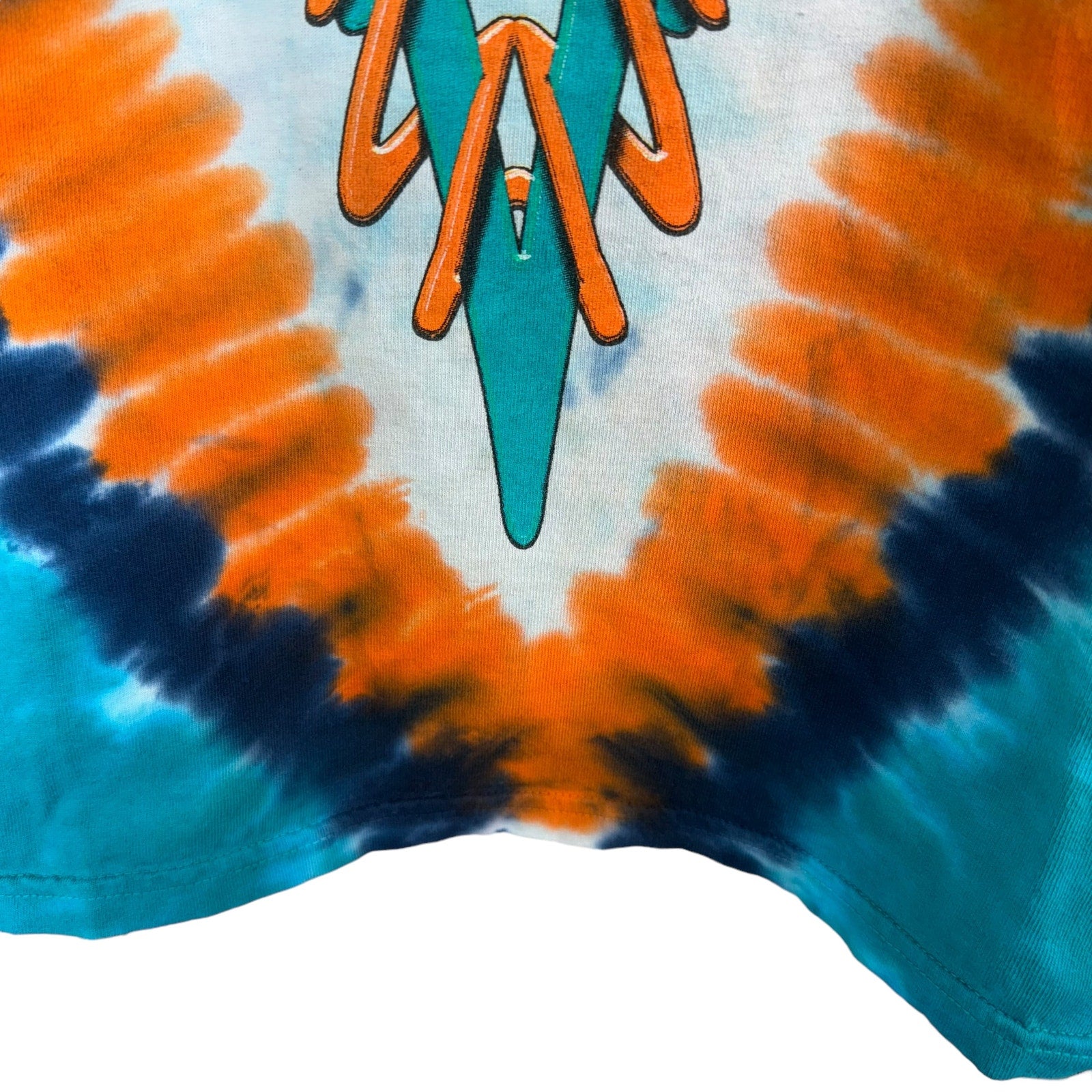 Collection of NFL Miami Dolphins Big Print Tie Dye Tee in a gallery layout