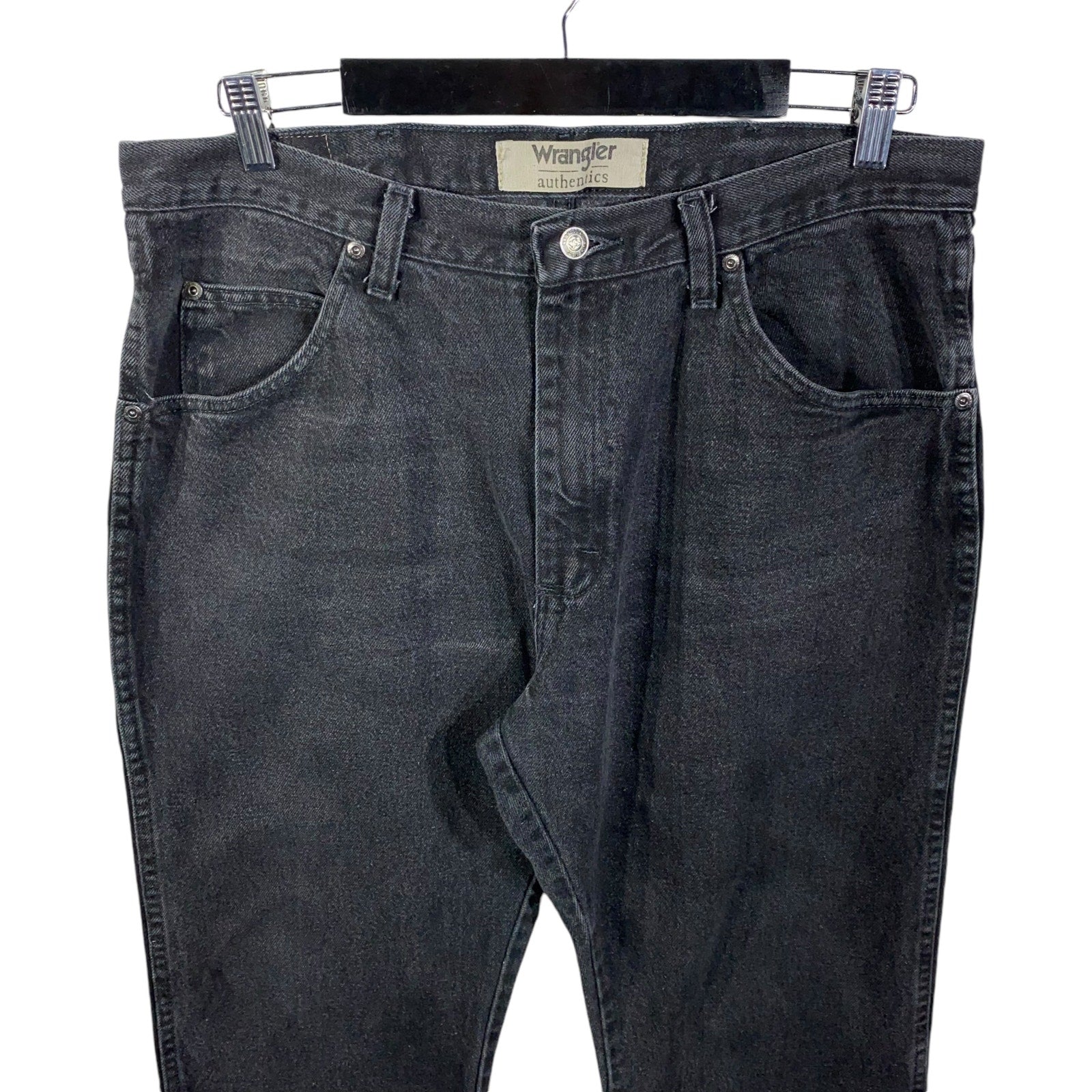 Collection of Wrangler Denim Straight Leg Jeans in a gallery layout