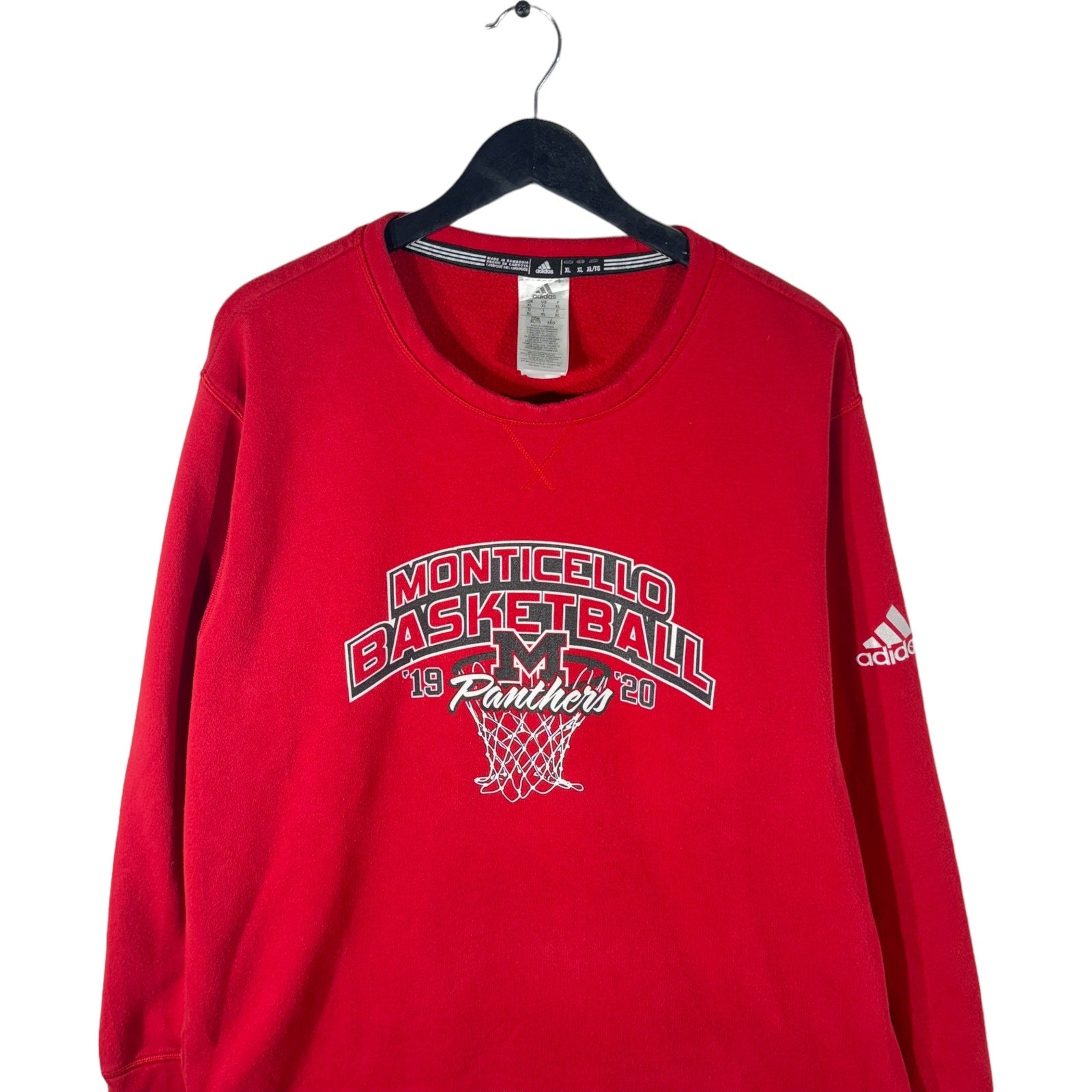 Collection of Adidas Monticello Basketball Crewneck in a gallery layout