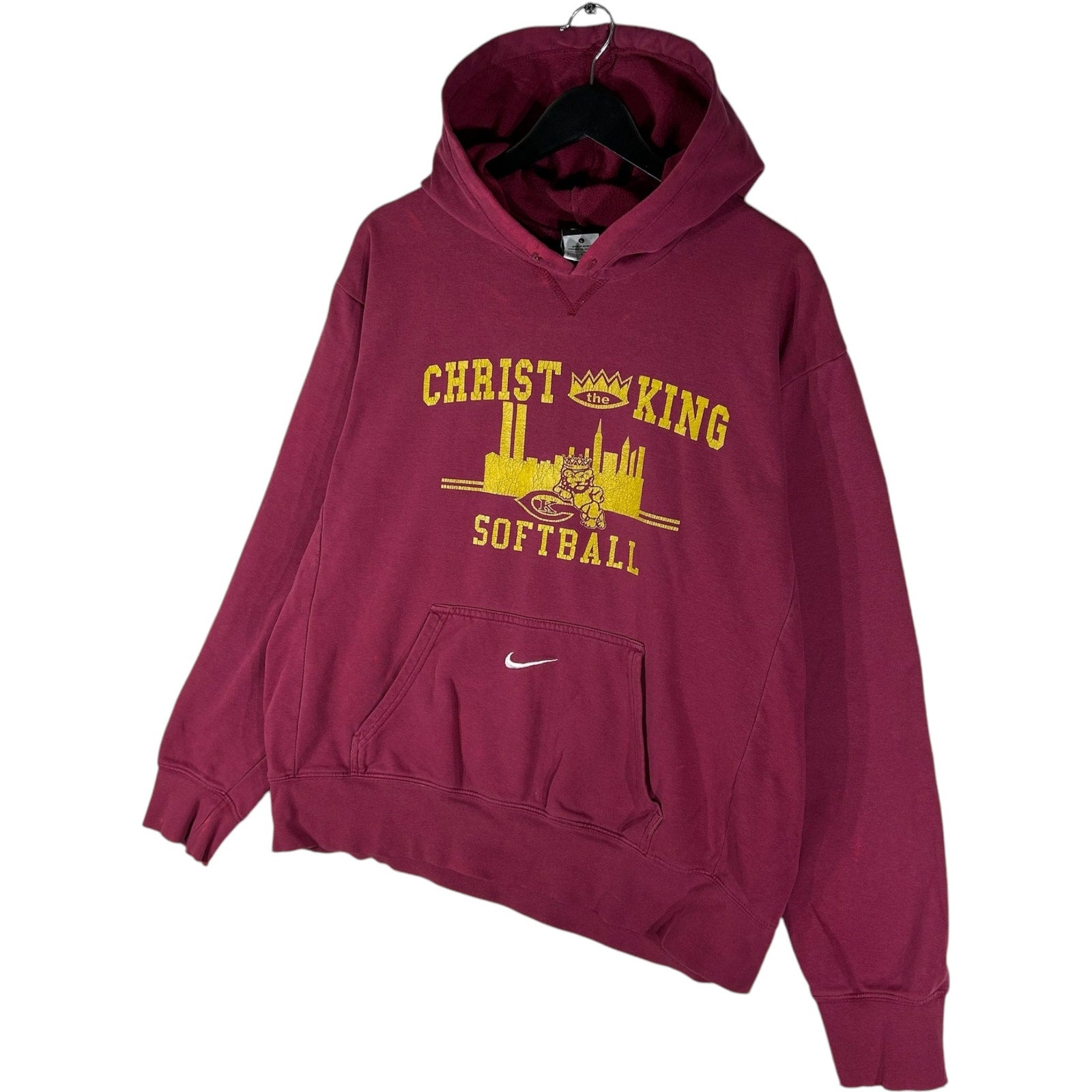 Collection of Nike Christ The King Royals Softball Hoodie in a gallery layout