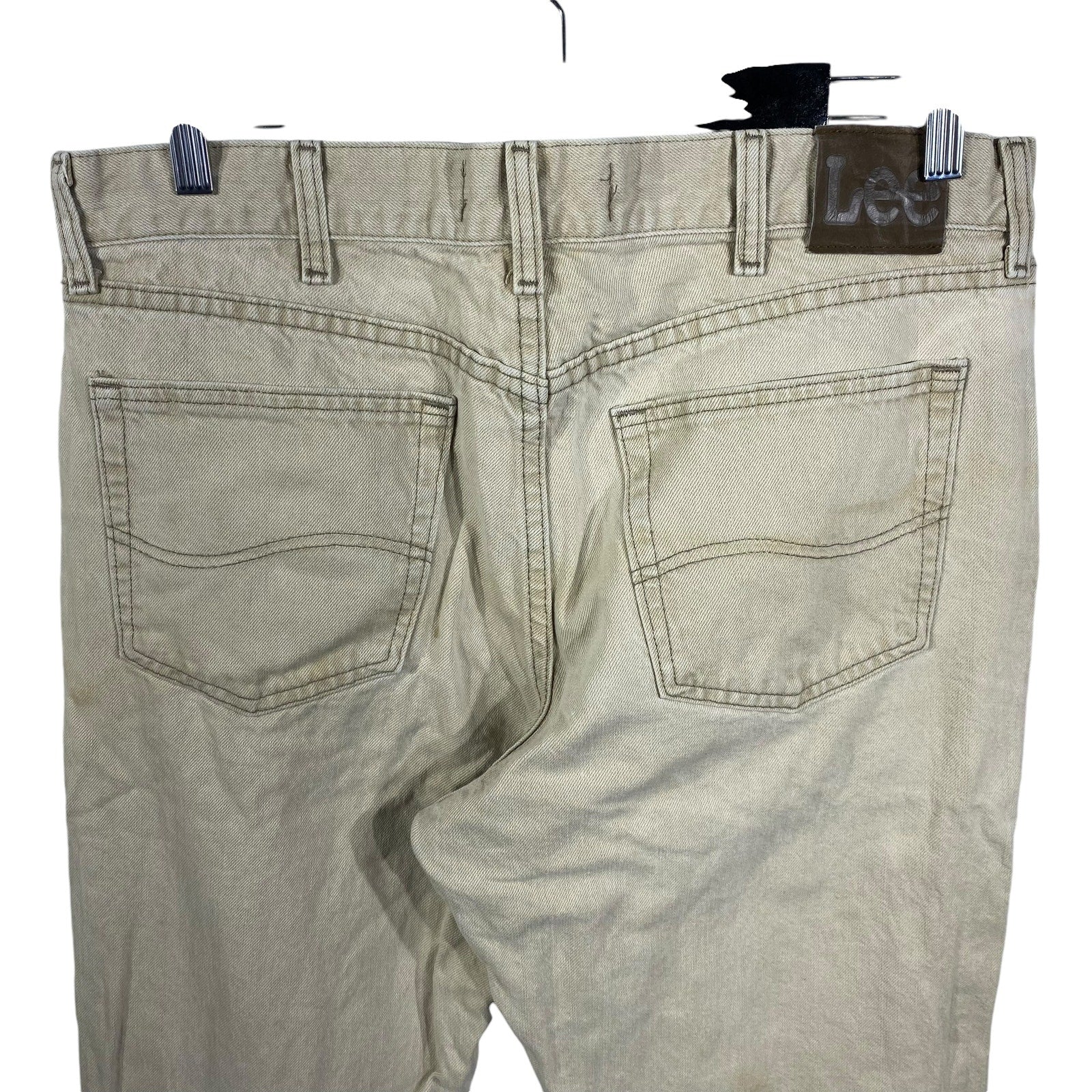 Collection of Lee Denim Regular Fit Straight Leg Jeans 36x30 in a gallery layout