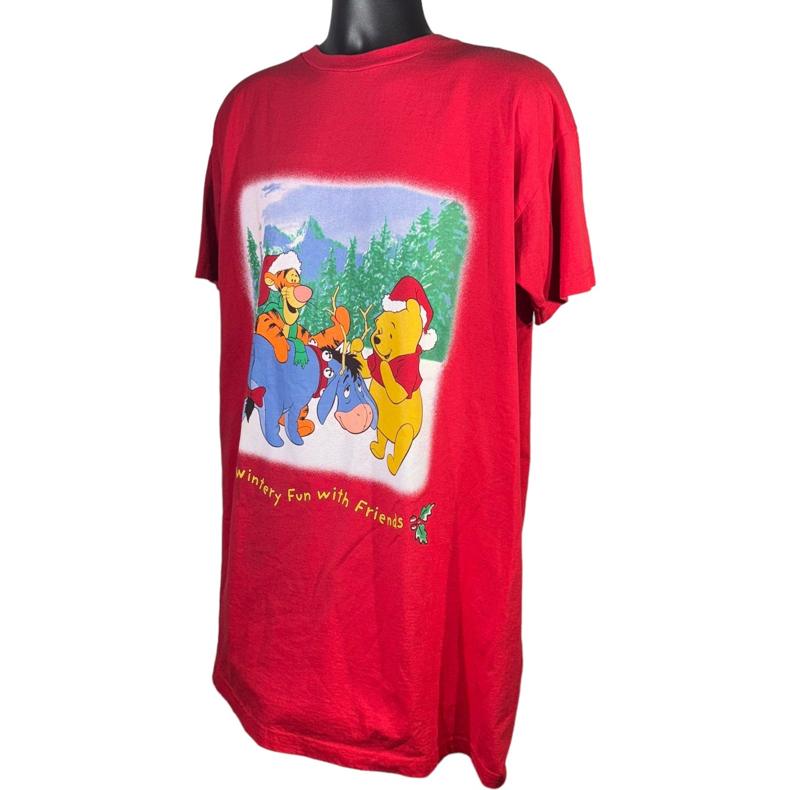 Collection of Winnie The Pooh Christmas Tee in a gallery layout