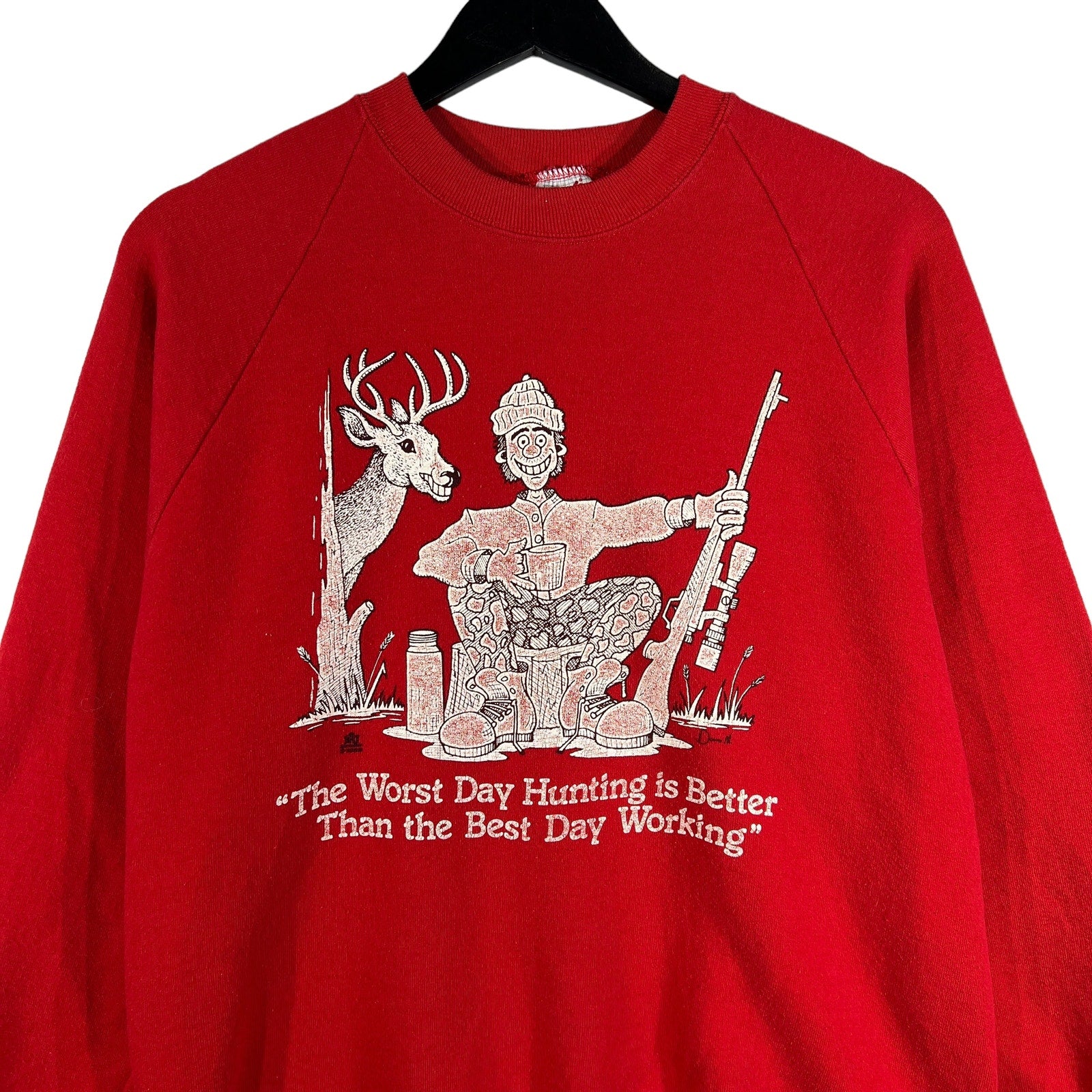 Collection of Vintage Hunting Quote Crewneck in a gallery layout